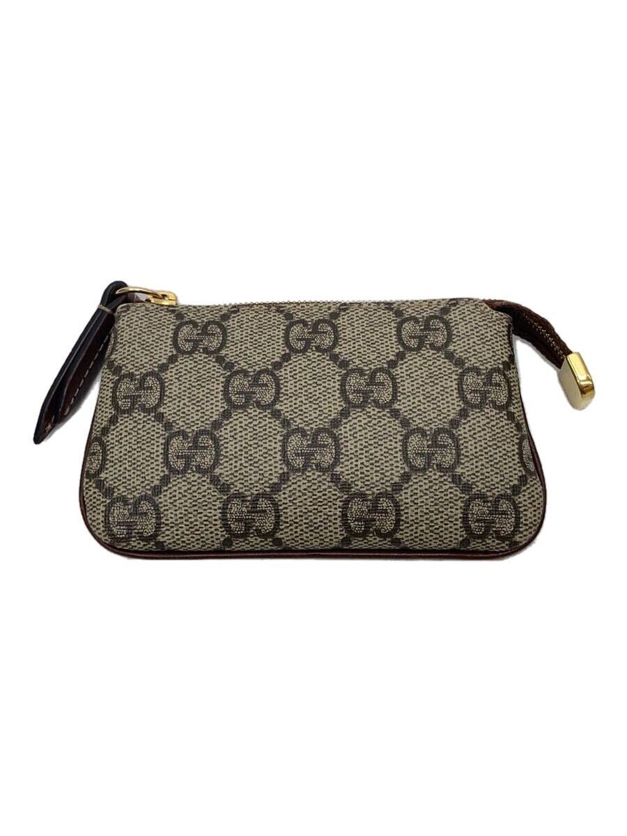 Gucci Gucci GG Supreme Coin Case Brown Size ONE SIZE - 1 Thumbnail