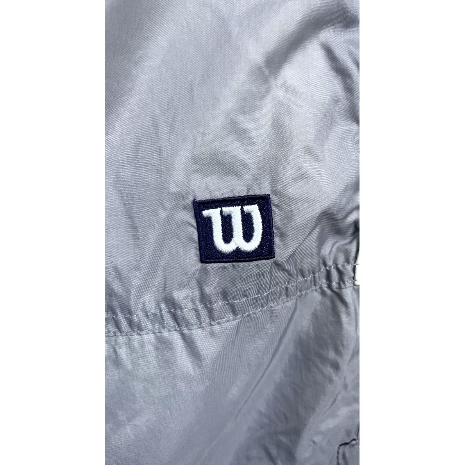 Wilson Wilson Mens Large Gray Track Pants Elastic Waist Pockets Lightweight Workout Running Tennis Pants Size US 33 - 2 Thumbnail