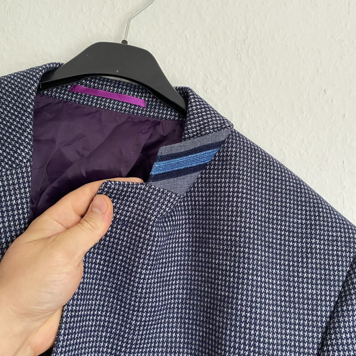 Suitsupply Blazer Louis Copeland Gray/Purple Size 50L - 10 Thumbnail