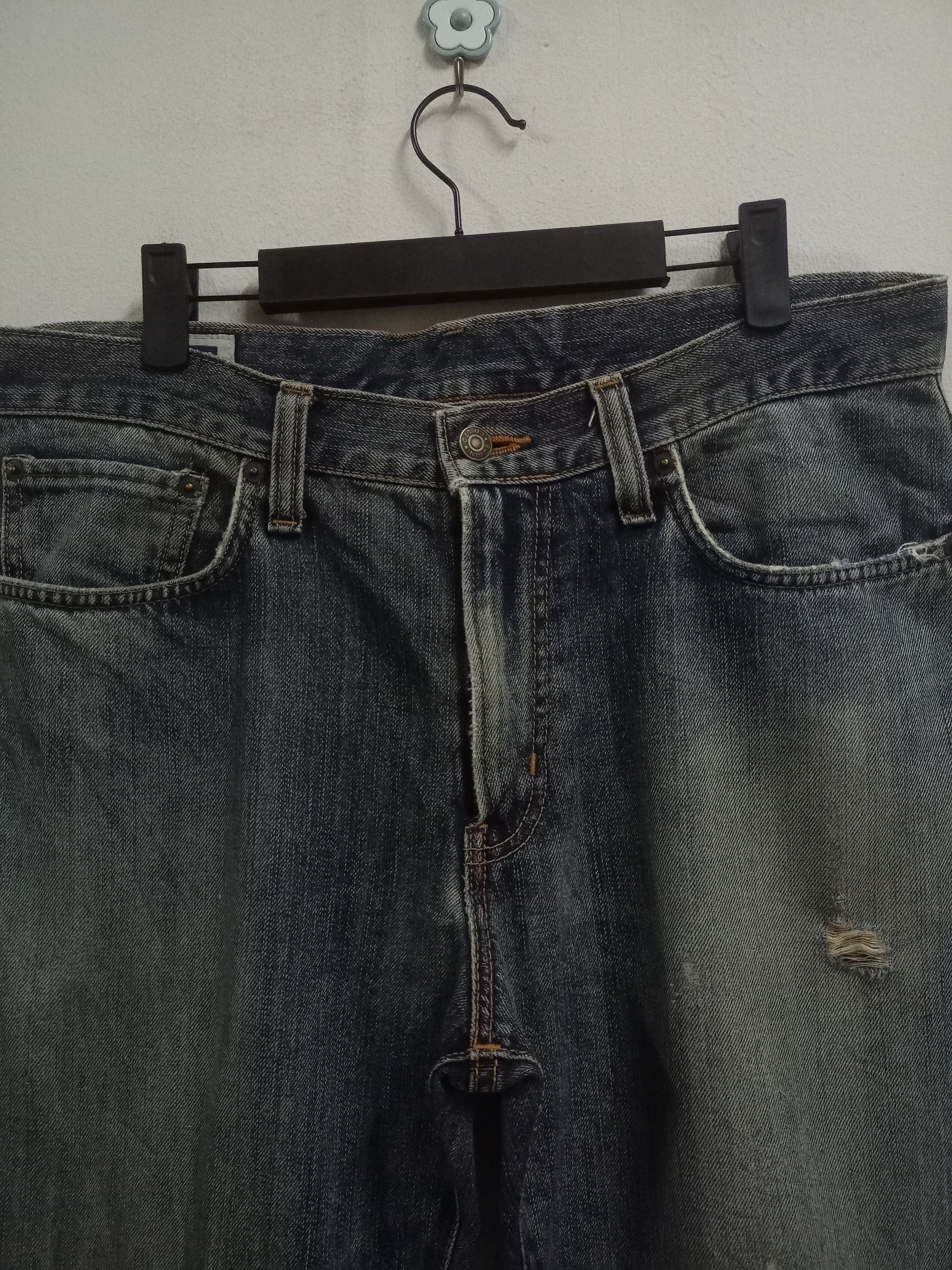 Edwin SALES🔥Vintage Japanese Edwin Distressed Baggy Jeans Size US 34 / EU 50 - 4 Thumbnail