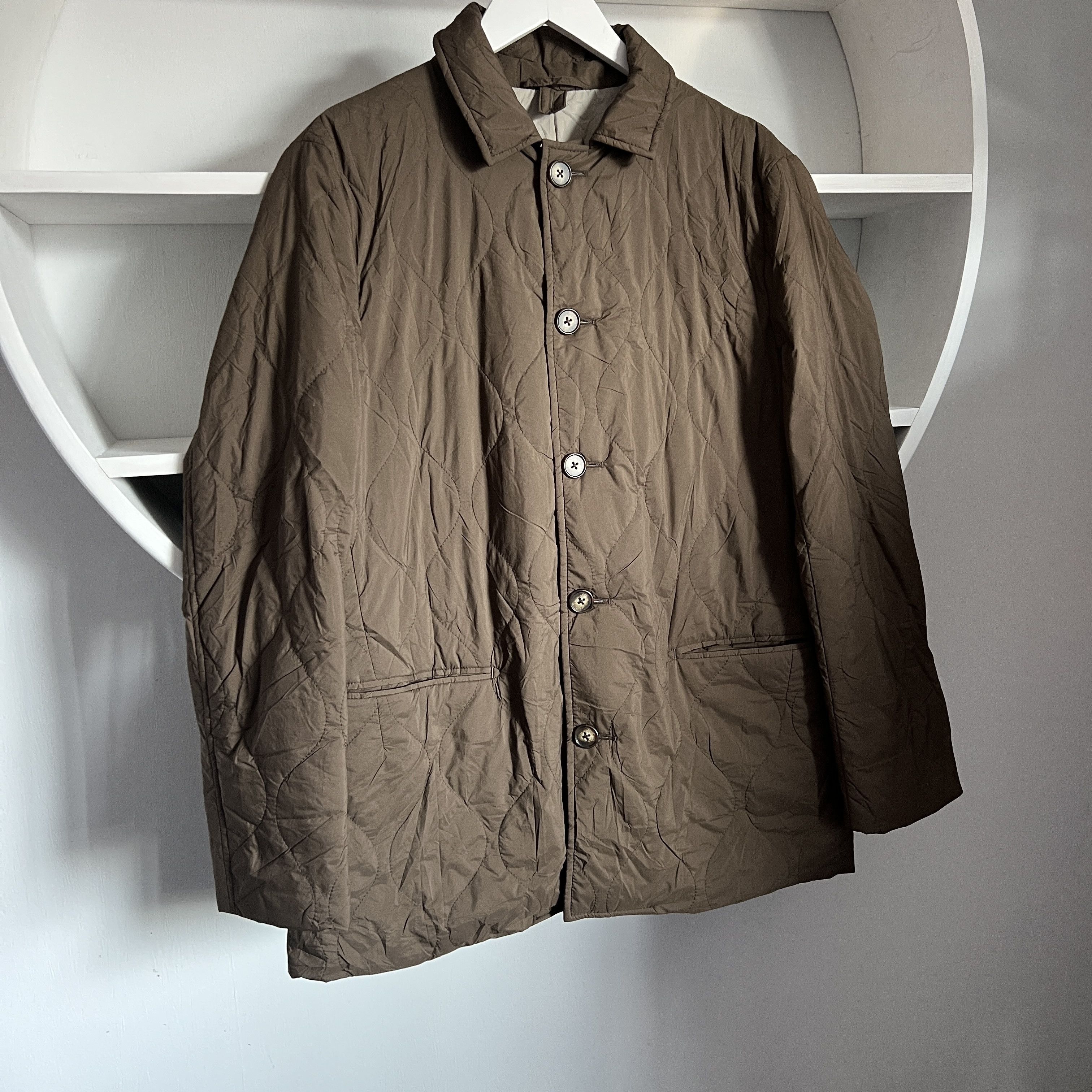 Eredipisano × Loro Piana OLMETEX CAR COAT ITALY FABRICS Waterproof Quilt Jacket Size US M / EU 48-50 / 2 - 2 Thumbnail