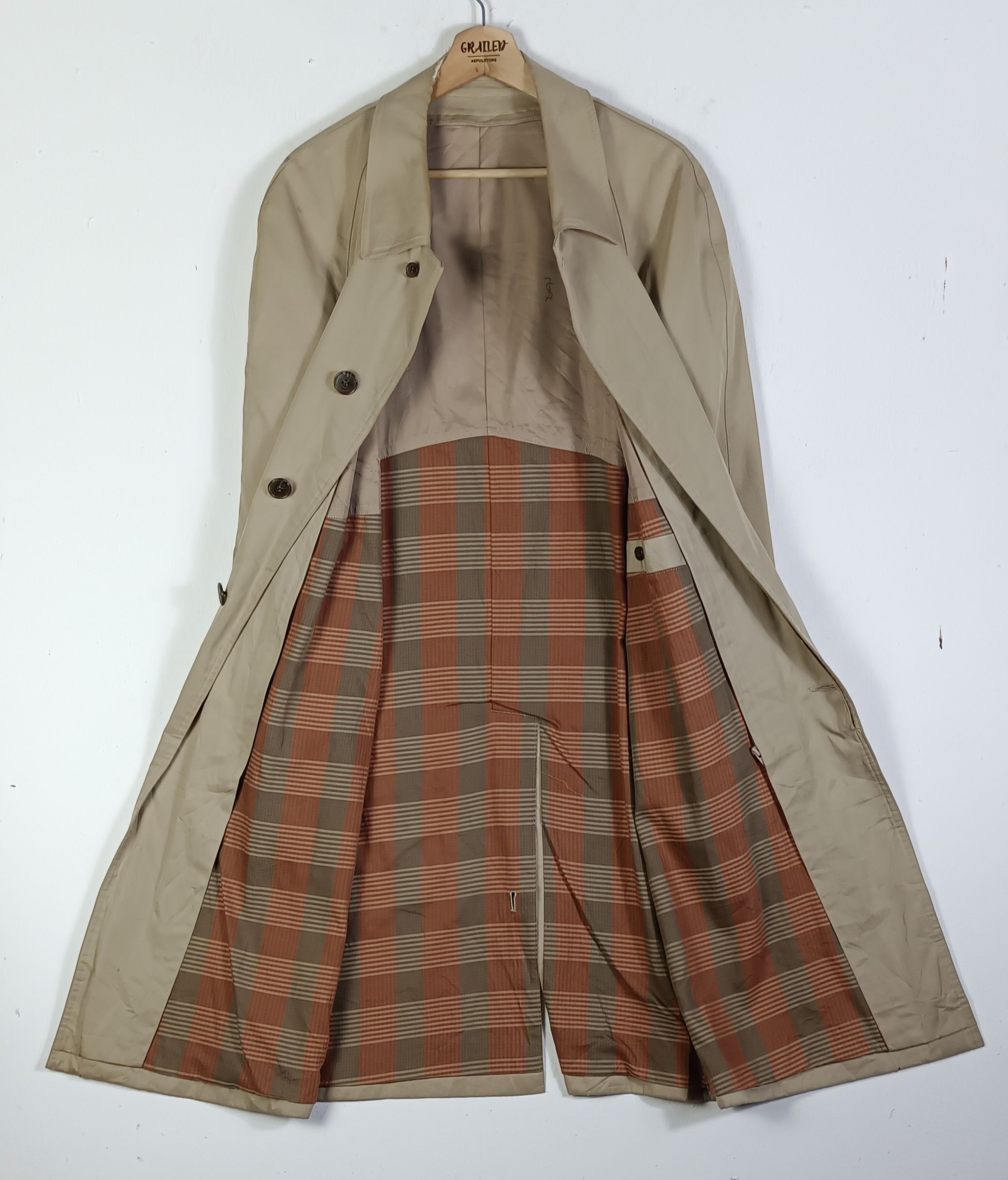 Yves Saint Laurent Vintage💥💥Yves Saint Laurent Homme Trench Cout Size US L / EU 52-54 / 3 - 1 Thumbnail