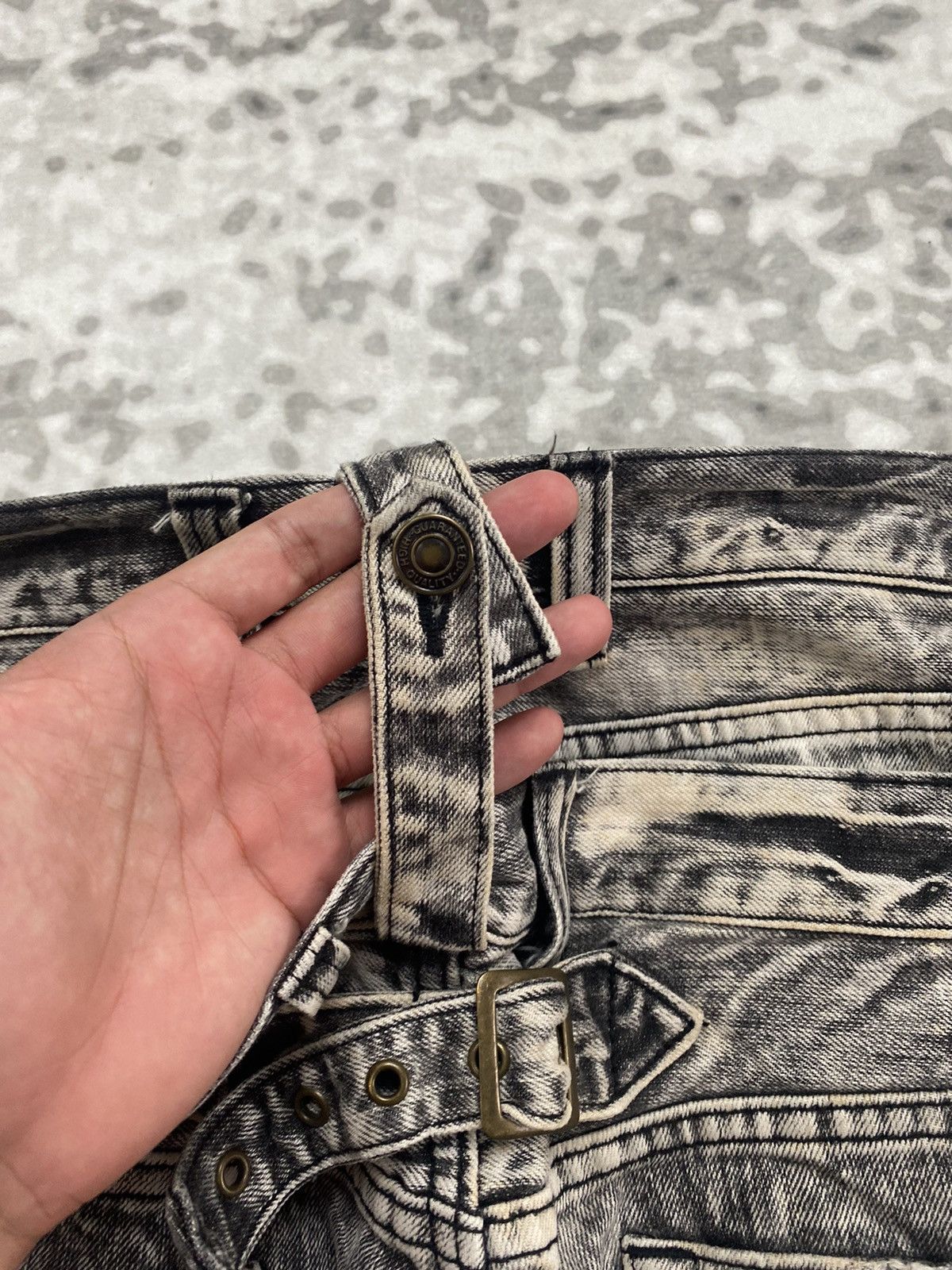 Japanese Brand 2000s JAPAN DOUBLE WAIST JEANS DENIM PUNK GRUNGE LGB Size US 32 / EU 48 - 13 Thumbnail