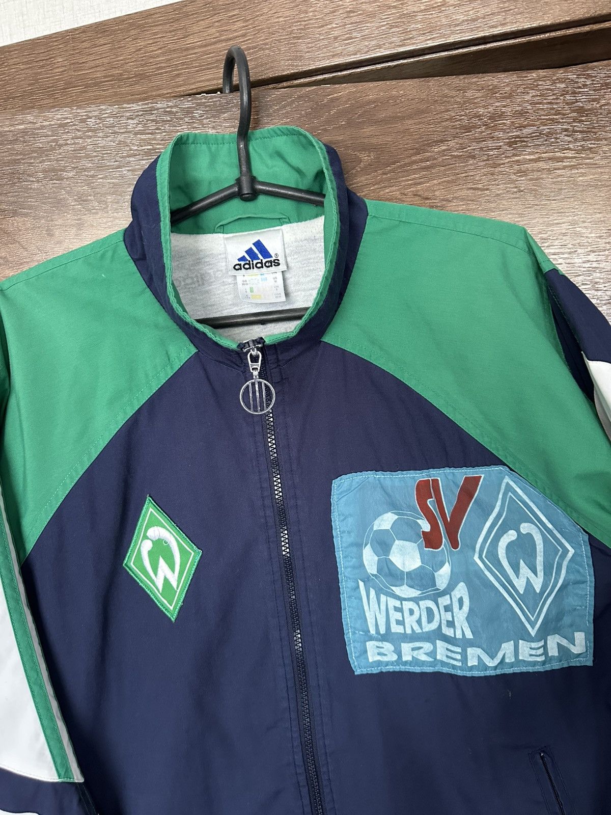 Adidas Werder Bremen Adidas Vintage Zip Jacket 90s Size US M / EU 48-50 / 2 - 4 Thumbnail