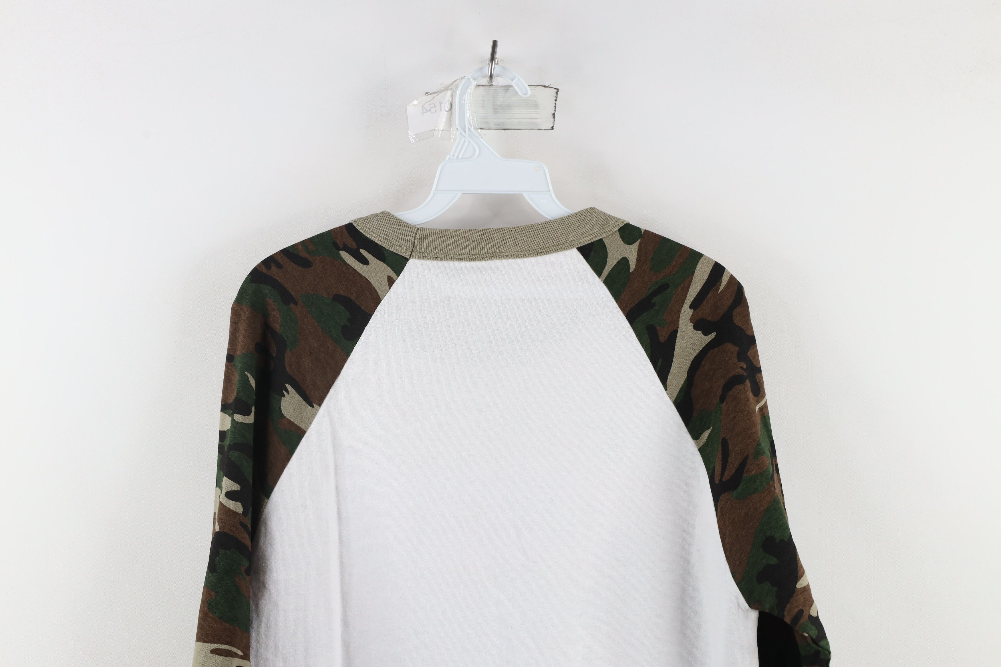 Vintage Vintage 90s Streetwear Jeep Motors Camouflage Raglan T-Shirt Size US M / EU 48-50 / 2 - 9 Thumbnail