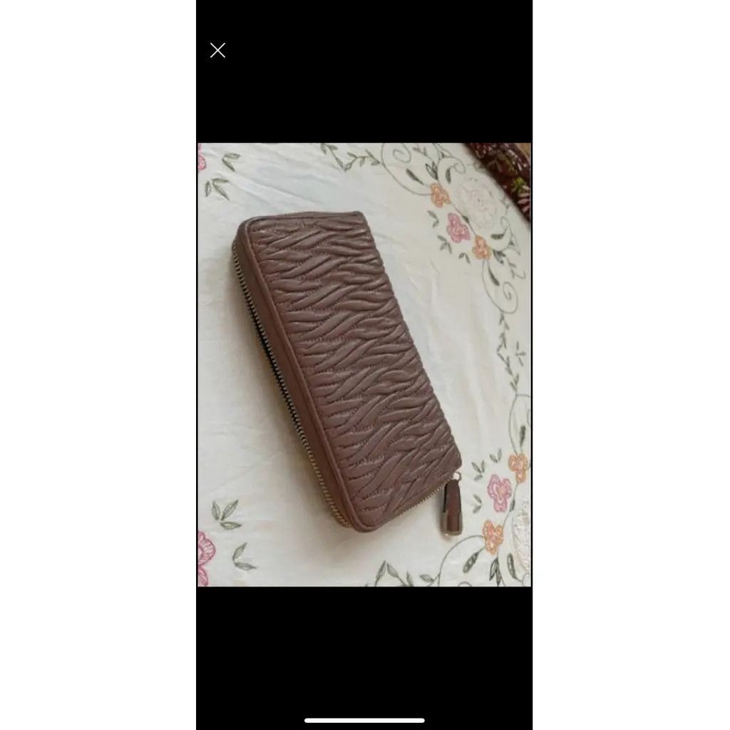 Coach Coach Brown Quilted Leather Zip Wallet Size ONE SIZE - 2 Thumbnail