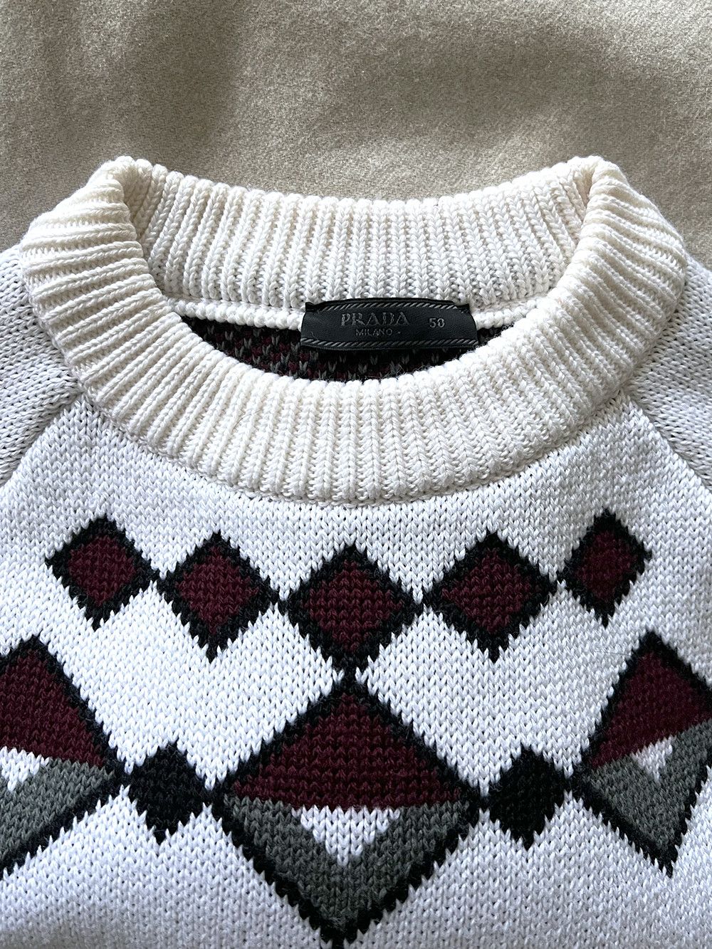 Prada FW20 Jacquard Wool Sweater Size US M / EU 48-50 / 2 - 5 Thumbnail