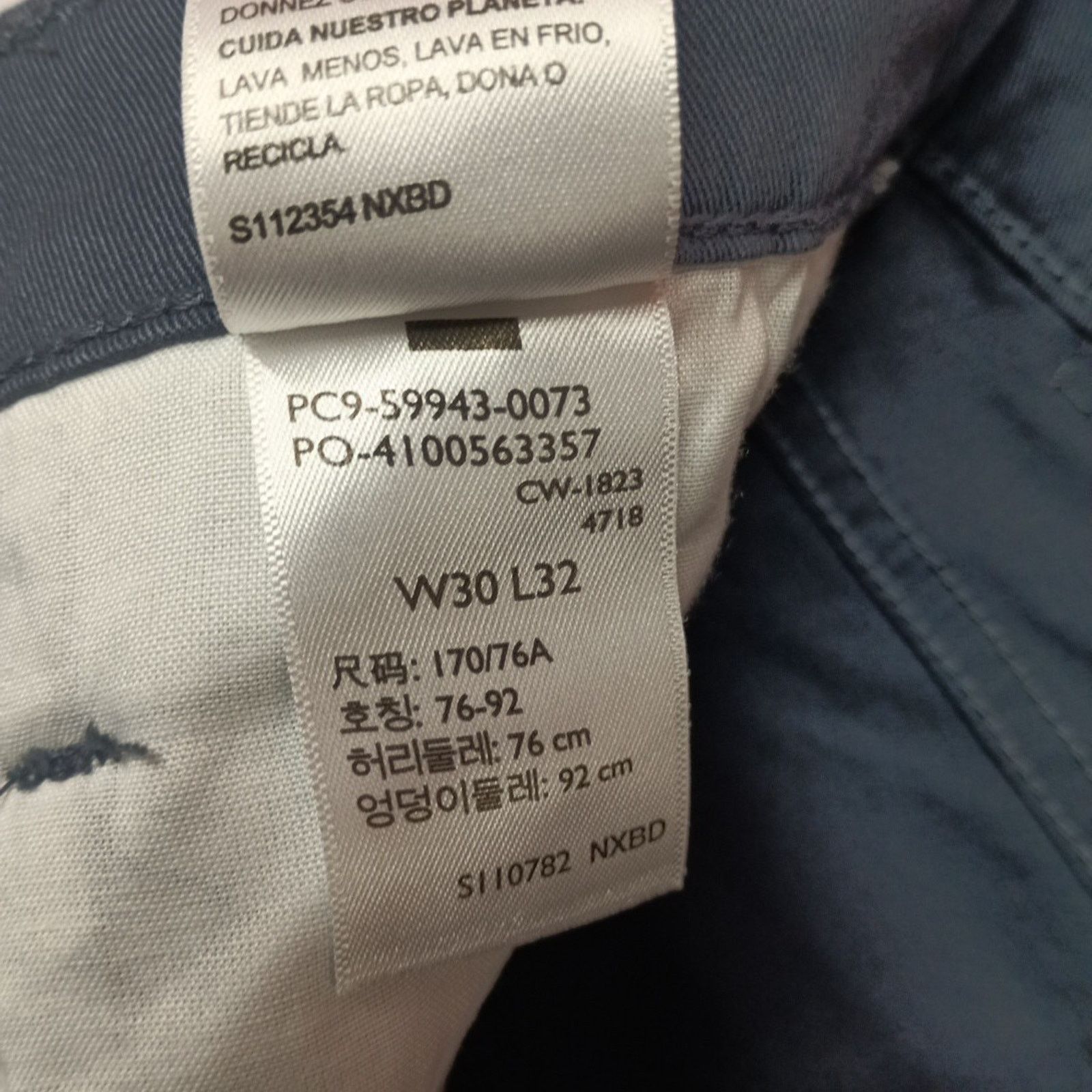 Levi's Signature By Levi Strauss Chino Pants Men's Size 30x32 Blue Size US 30 / EU 46 - 7 Thumbnail