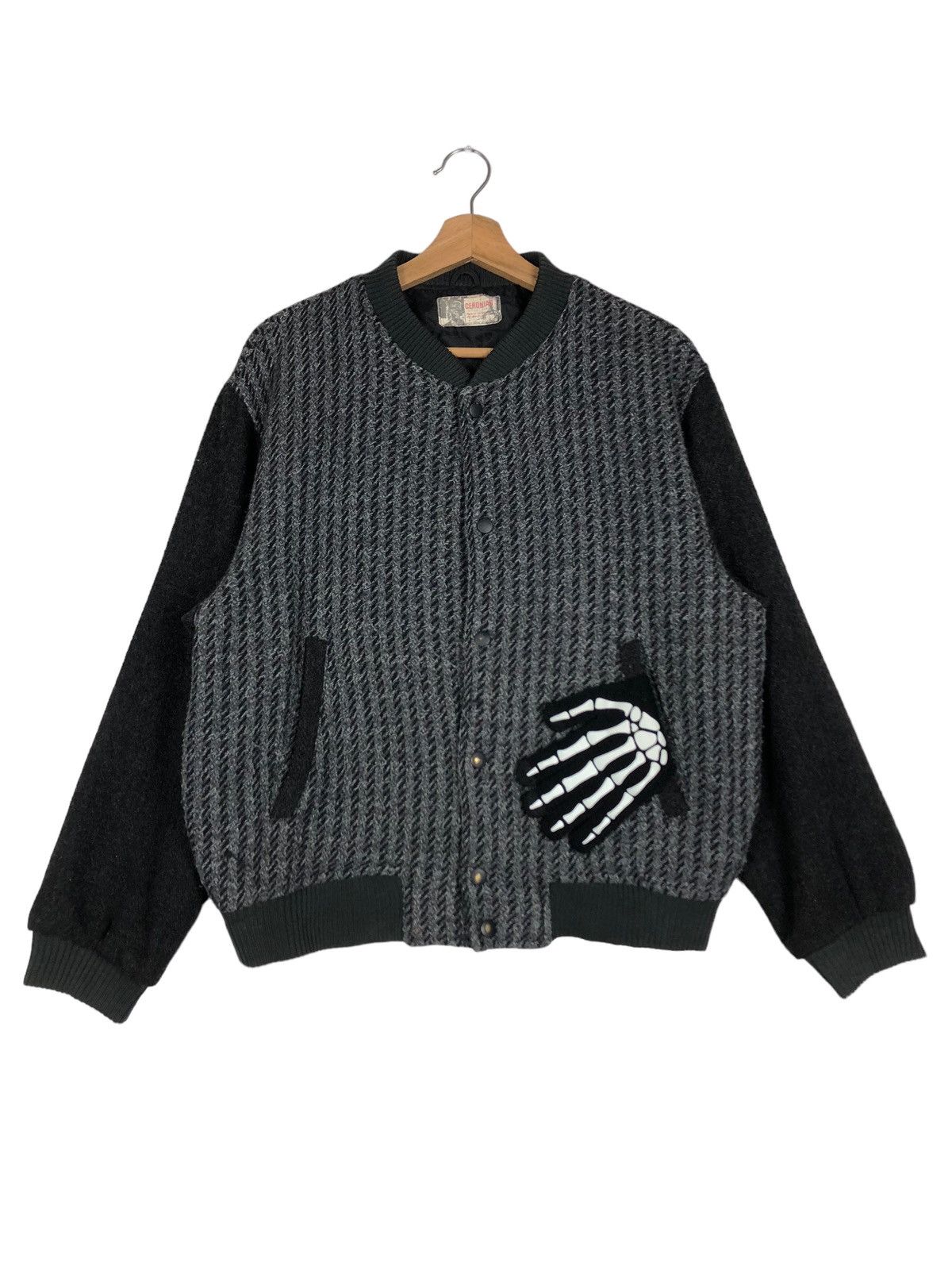 Japanese Brand 🔥Issey Miyake Ceronias Bomber Jacket Herringbone Wool Size US L / EU 52-54 / 3 - 1 Thumbnail