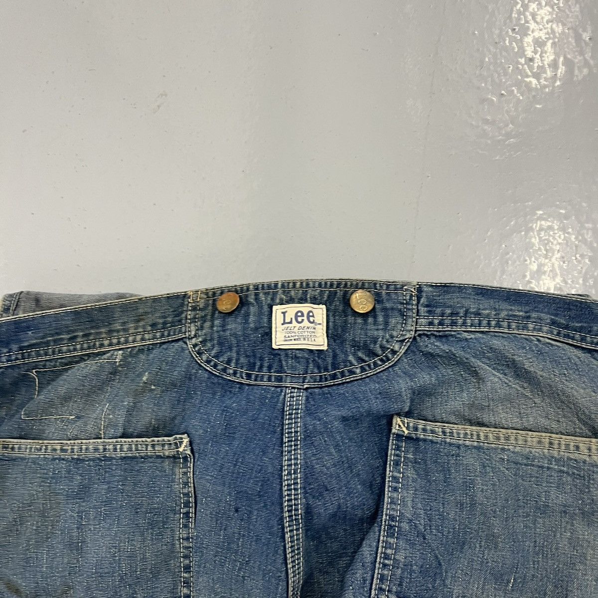 Lee Vintage 50s Lee Union Made Jelt Sanforized Overalls 36x29 Size US 36 / EU 52 - 5 Thumbnail