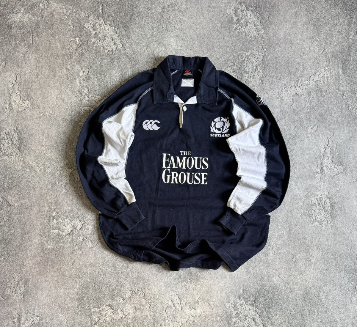 Canterbury of New Zealand Canterbury L SCOTTISH 🏴󠁧󠁢󠁳󠁣󠁴󠁿 RUGBY 🏉 sweatshirt THE FAMOUS GROUSE Size US L / EU 52-54 / 3 - 1 Thumbnail