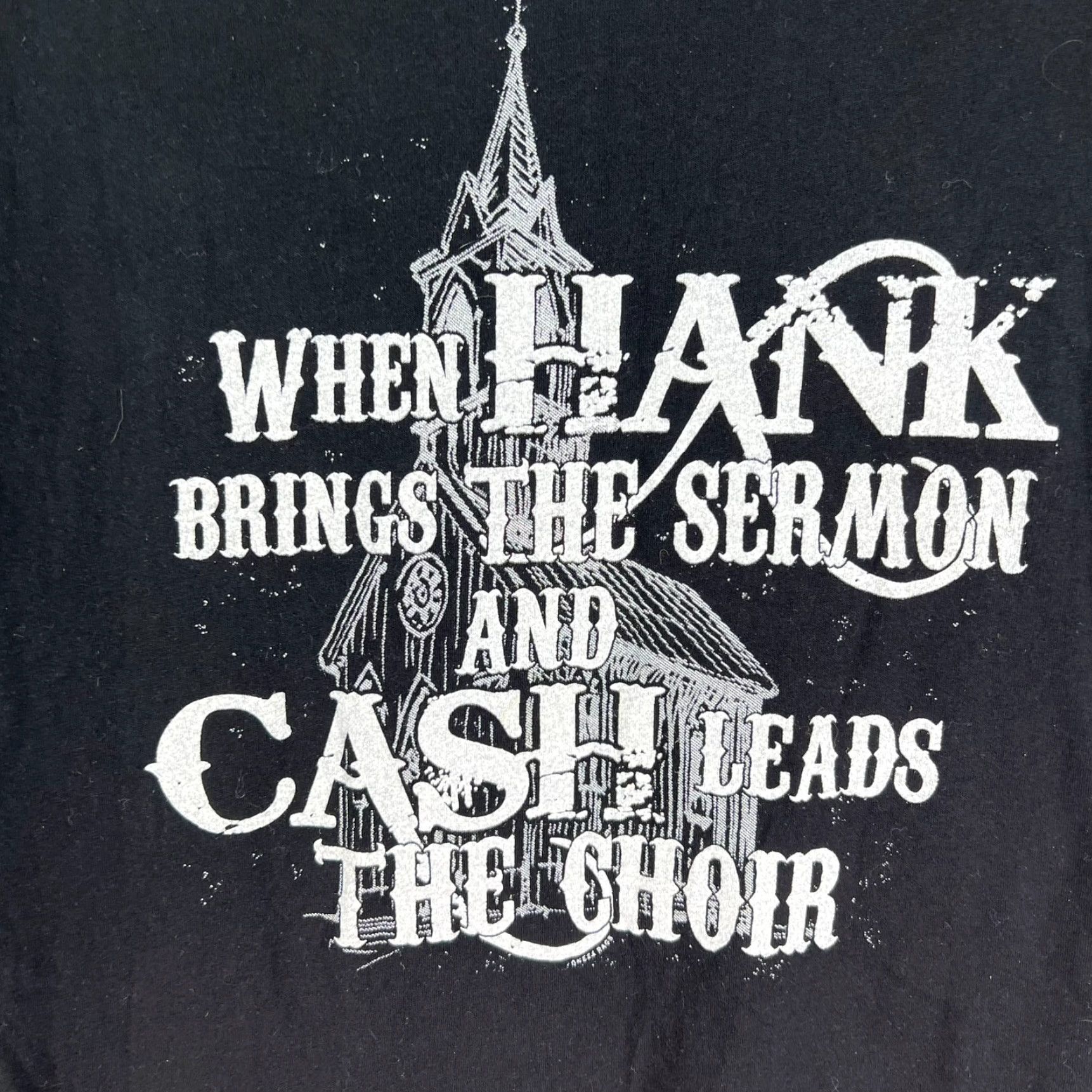 Vintage Hank Jr And Johnny Cash Sermon T Shirt Sz M Bella Canvas Women's Size M / US 6-8 / IT 42-44 - 3 Thumbnail
