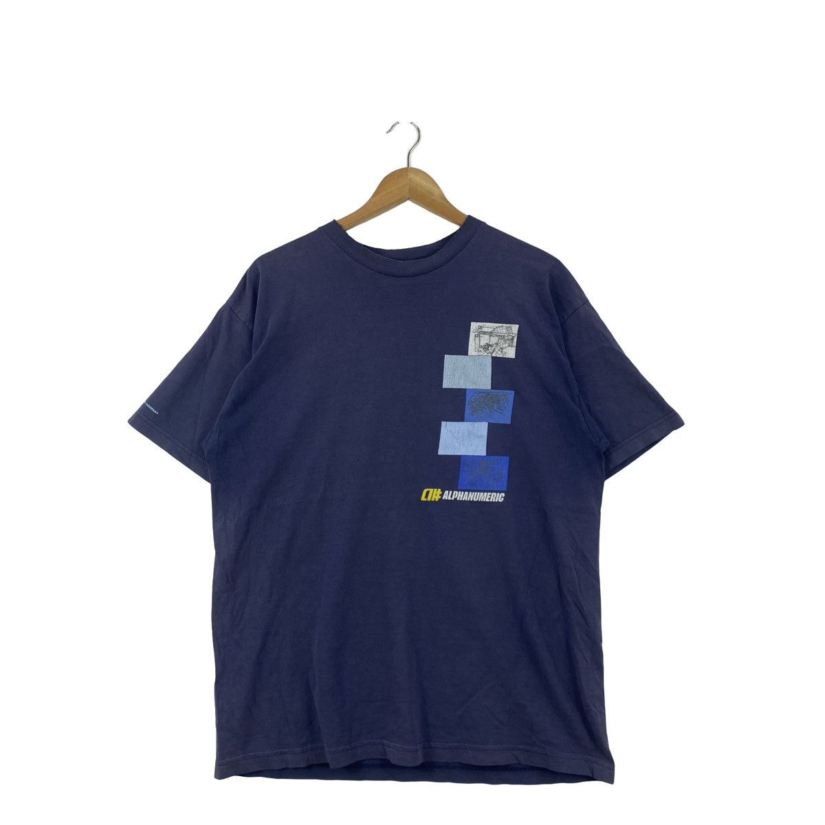 Alphanumeric Vintage ALPHANUMERIC Graphic T-Shirt Abstract Print Logo Tee Size US L / EU 52-54 / 3 - 3 Thumbnail