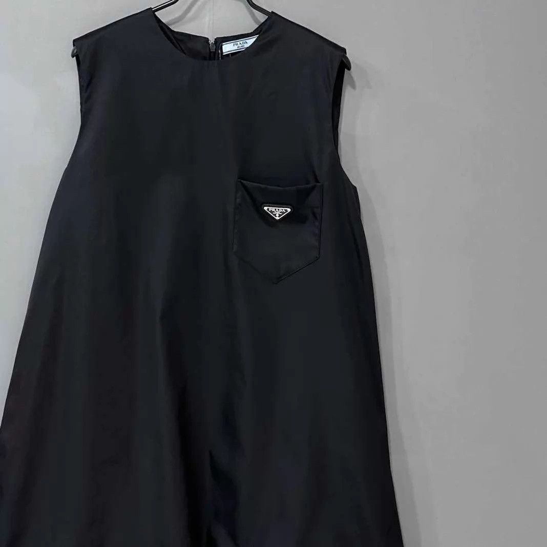 Prada PRADA Triangle Logo Nylon Sleeveless Dress 44 Size M / US 6-8 / IT 42-44 - 2 Thumbnail