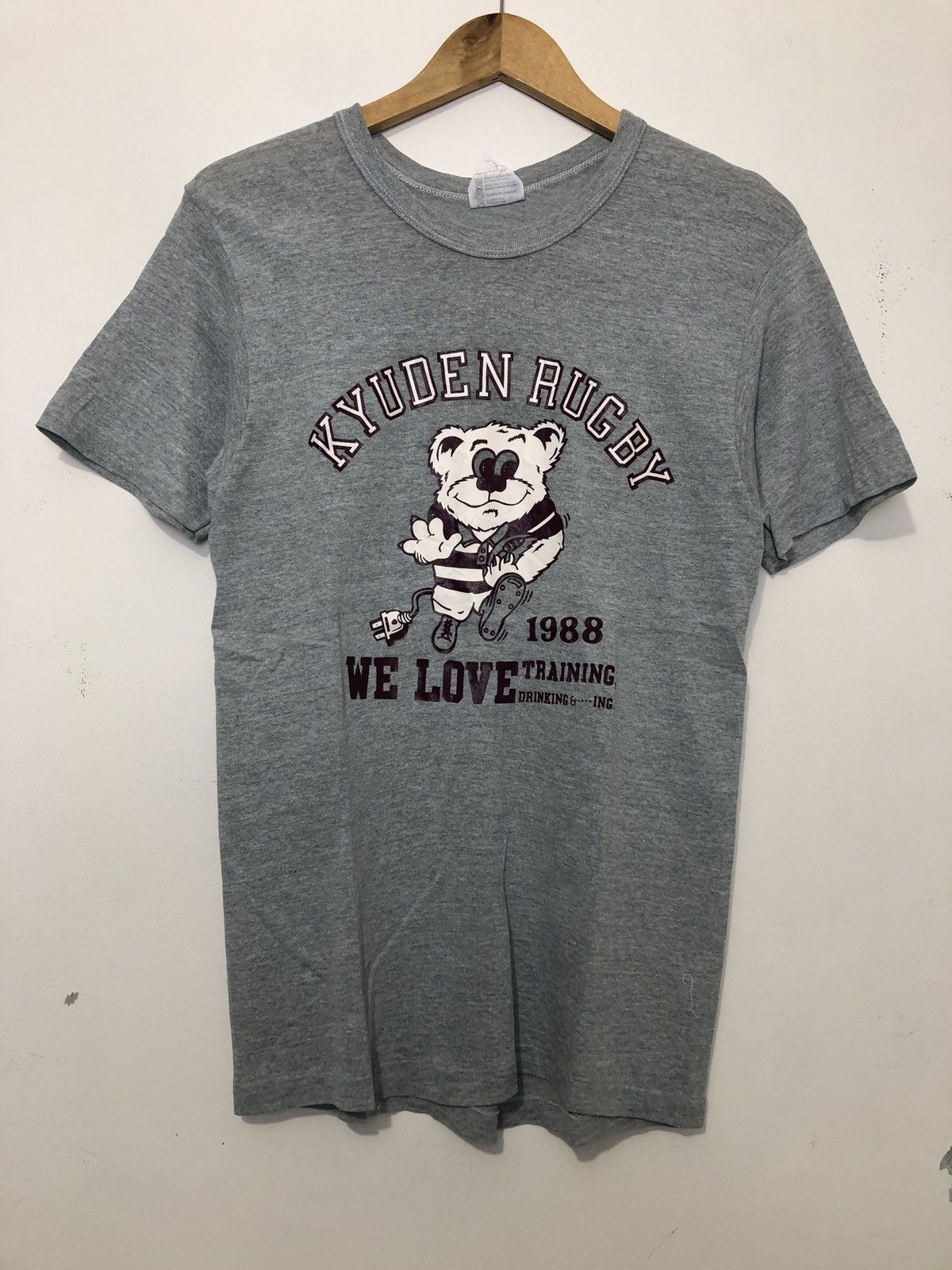 Vintage Vintage Kyuden Rugby 1988 T-Shirt Size US M / EU 48-50 / 2 - 1 Thumbnail