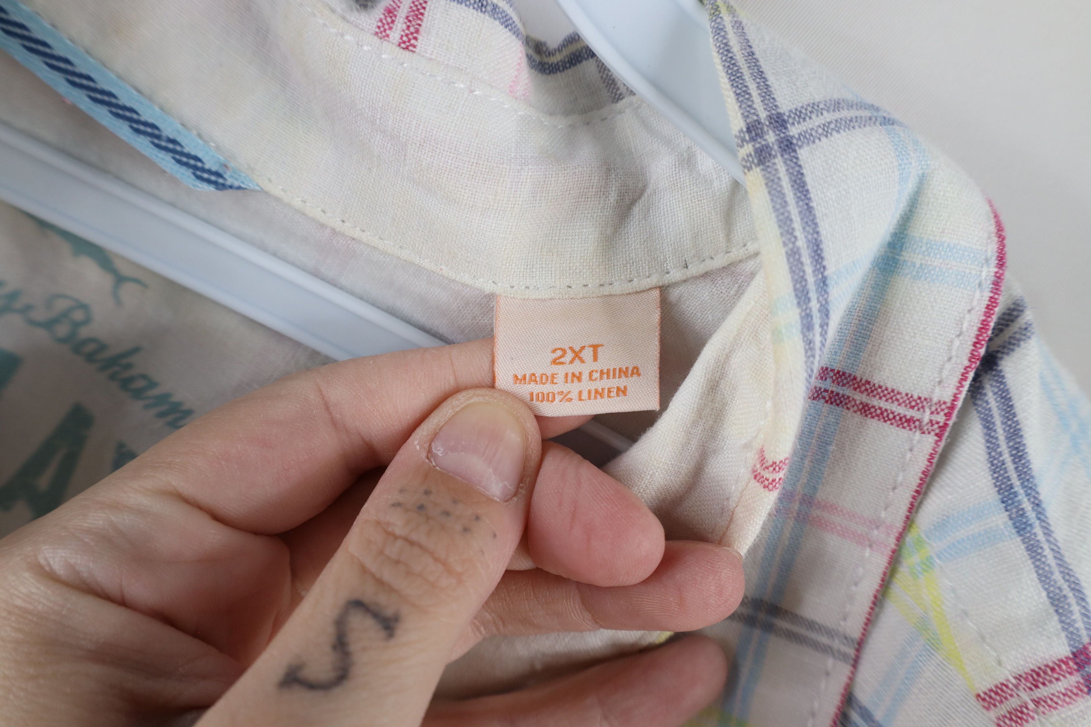 Tommy Bahama × Vintage Vintage Tommy Bahama Rainbow Plaid Collared Button Shirt Size US XXL / EU 58 / 5 - 6 Thumbnail
