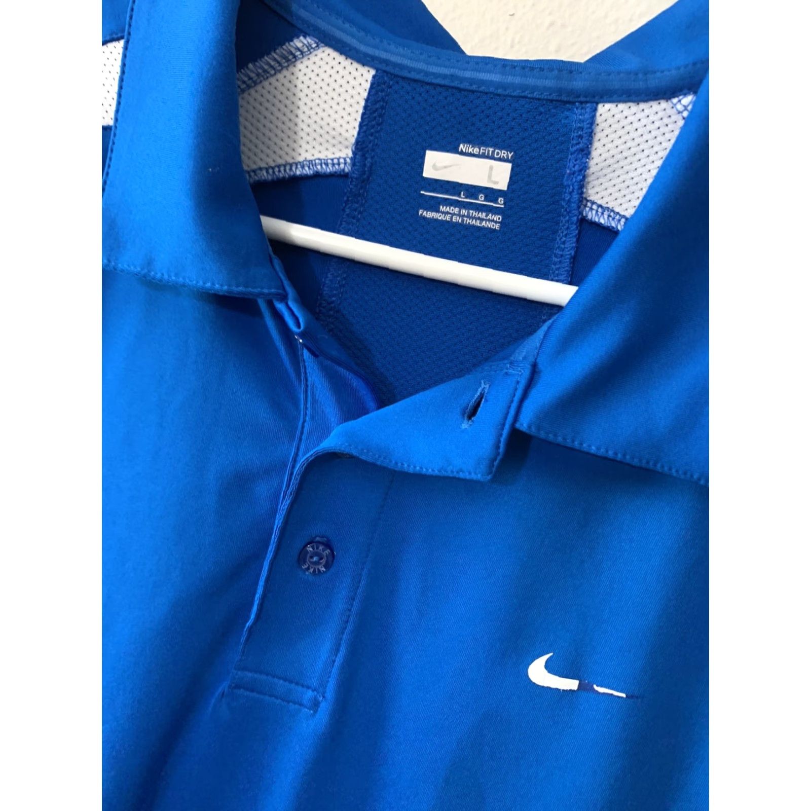 Nike Nike Dri-Fit Court Tennis Polo Short Sleeve Shirt Blue 228075-400 Men's L Size US L / EU 52-54 / 3 - 2 Thumbnail