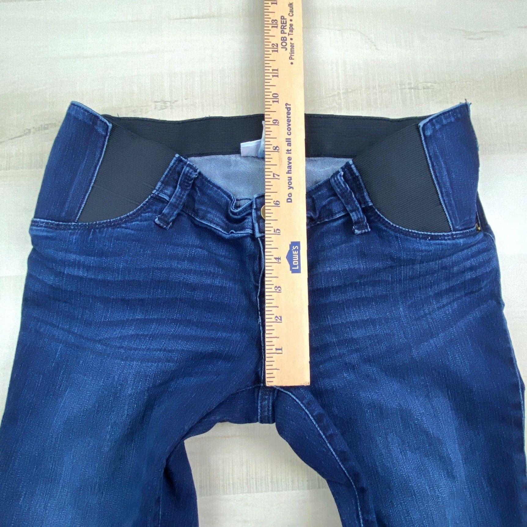 Bell Isabel Maternity Womens Skinny Jeans 4 Below Belly Zipper Fly Elastic Panels Size 27" / US 4 / IT 40 - 6 Thumbnail