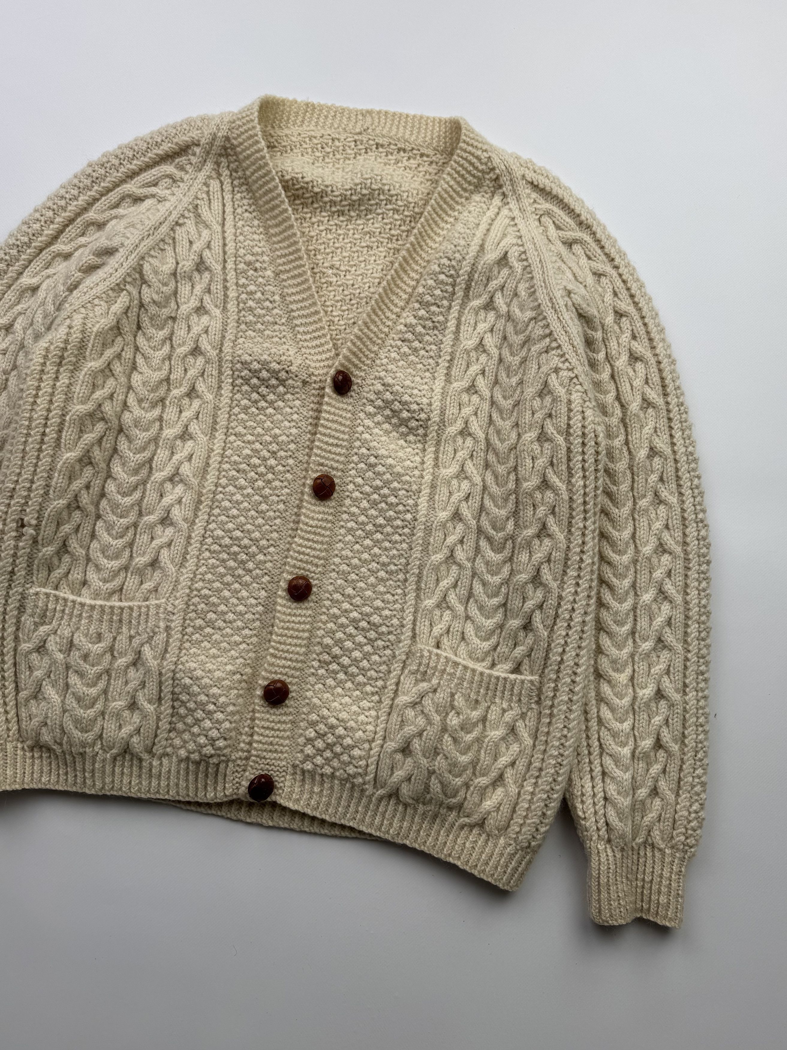 Vintage Vintage 80s Wool Knit Heavy Cardigan B480(V223)E2 Size US M / EU 48-50 / 2 - 3 Thumbnail