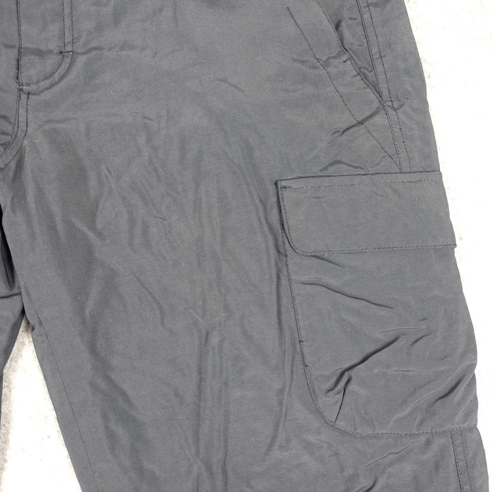 Obermeyer Obermeyer Snow Pants Mens Medium Long Black Cargo II Long Insulated Ski Pockets Size US 35 - 6 Thumbnail