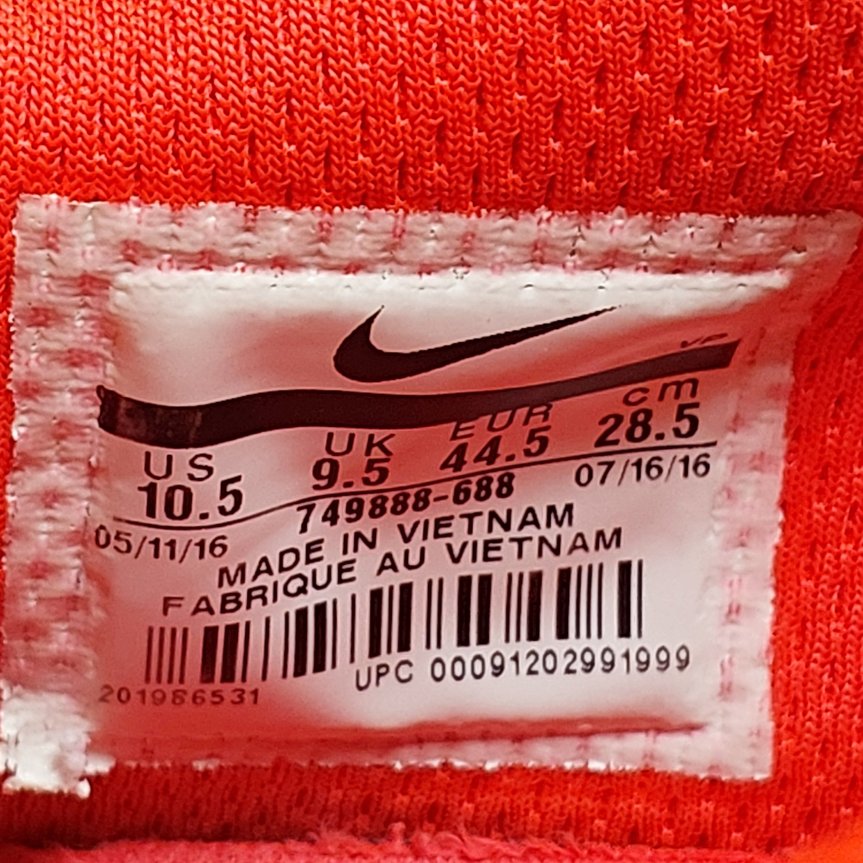 Nike HypervenomX Finale TF 749888-688 US10.5 UK9.5 28.5CM Size US 10.5 / EU 43-44 - 13 Thumbnail