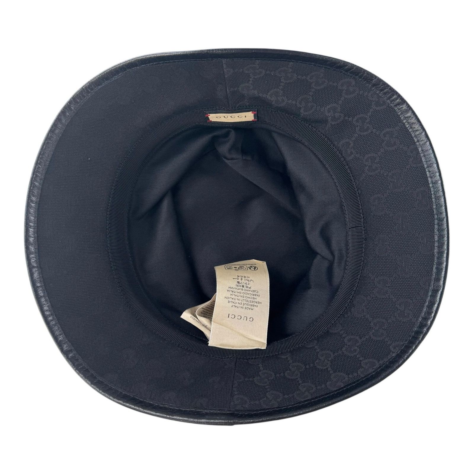 Gucci Gucci Monogram Black Bucket Hat Size ONE SIZE - 8 Thumbnail