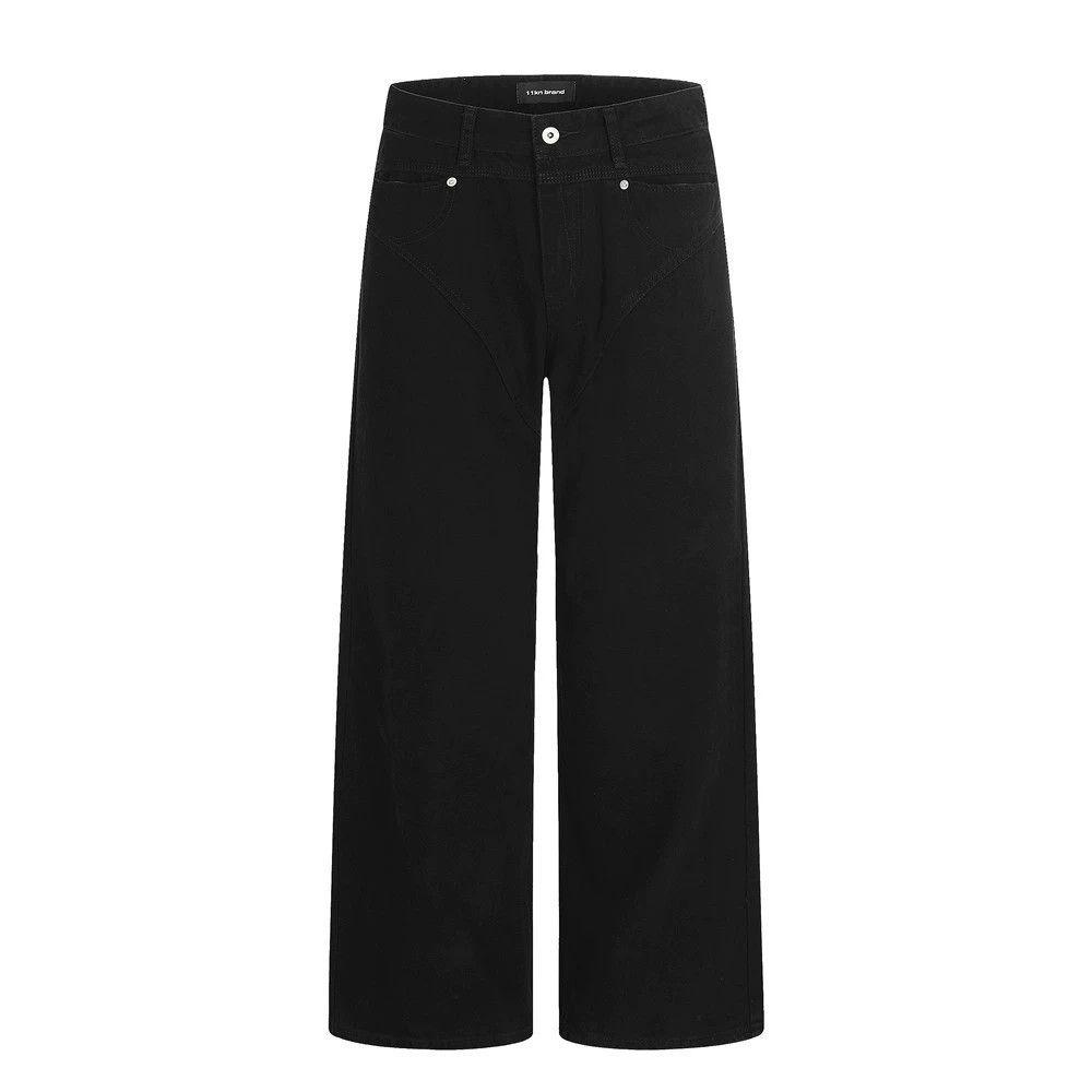 Jean American men's simple solid color casual straight jeans Size US 32 / EU 48 - 1 Thumbnail