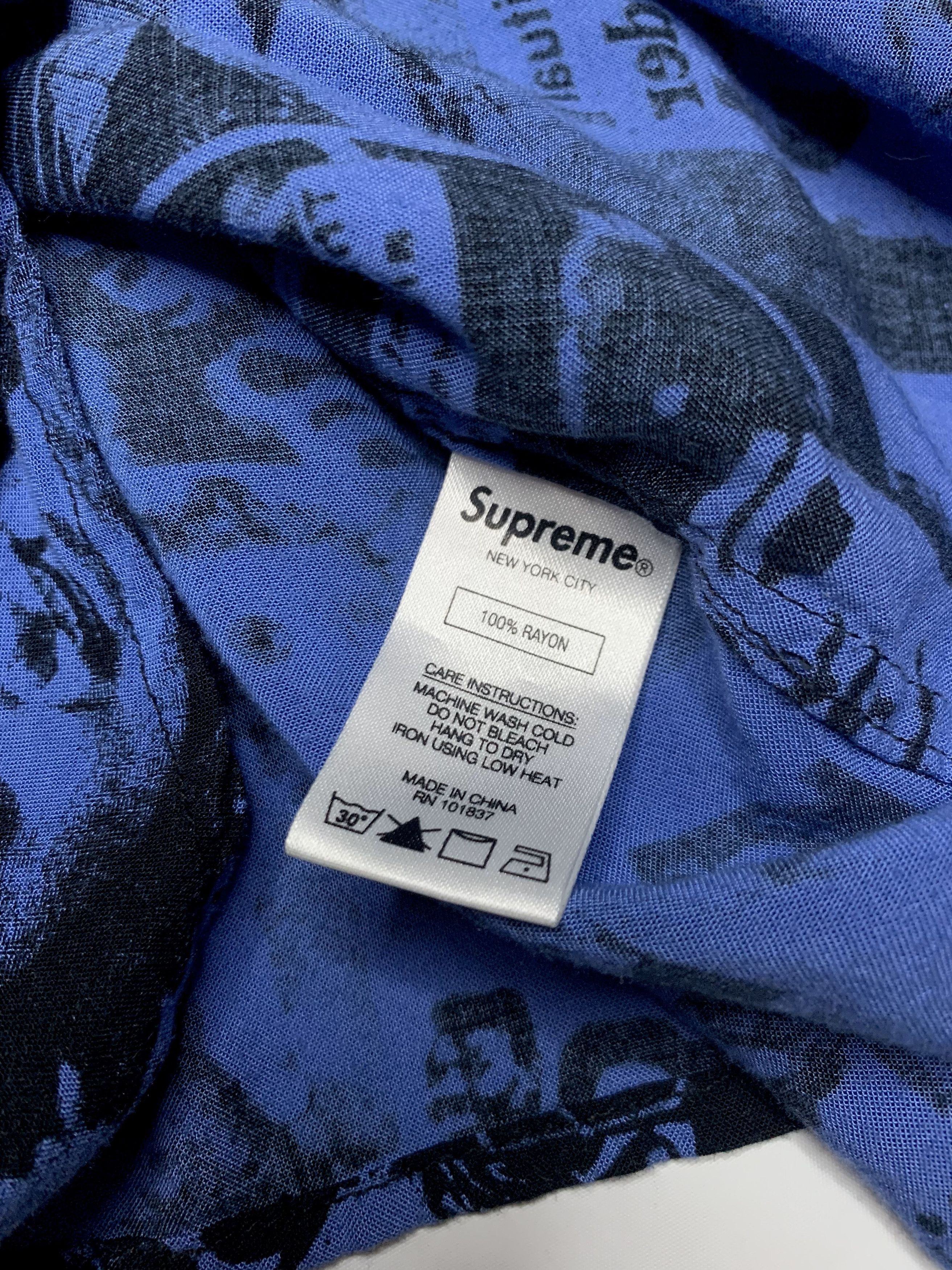 Supreme Supreme SS18 Vibrations Shirt (L) Size US L / EU 52-54 / 3 - 2 Thumbnail
