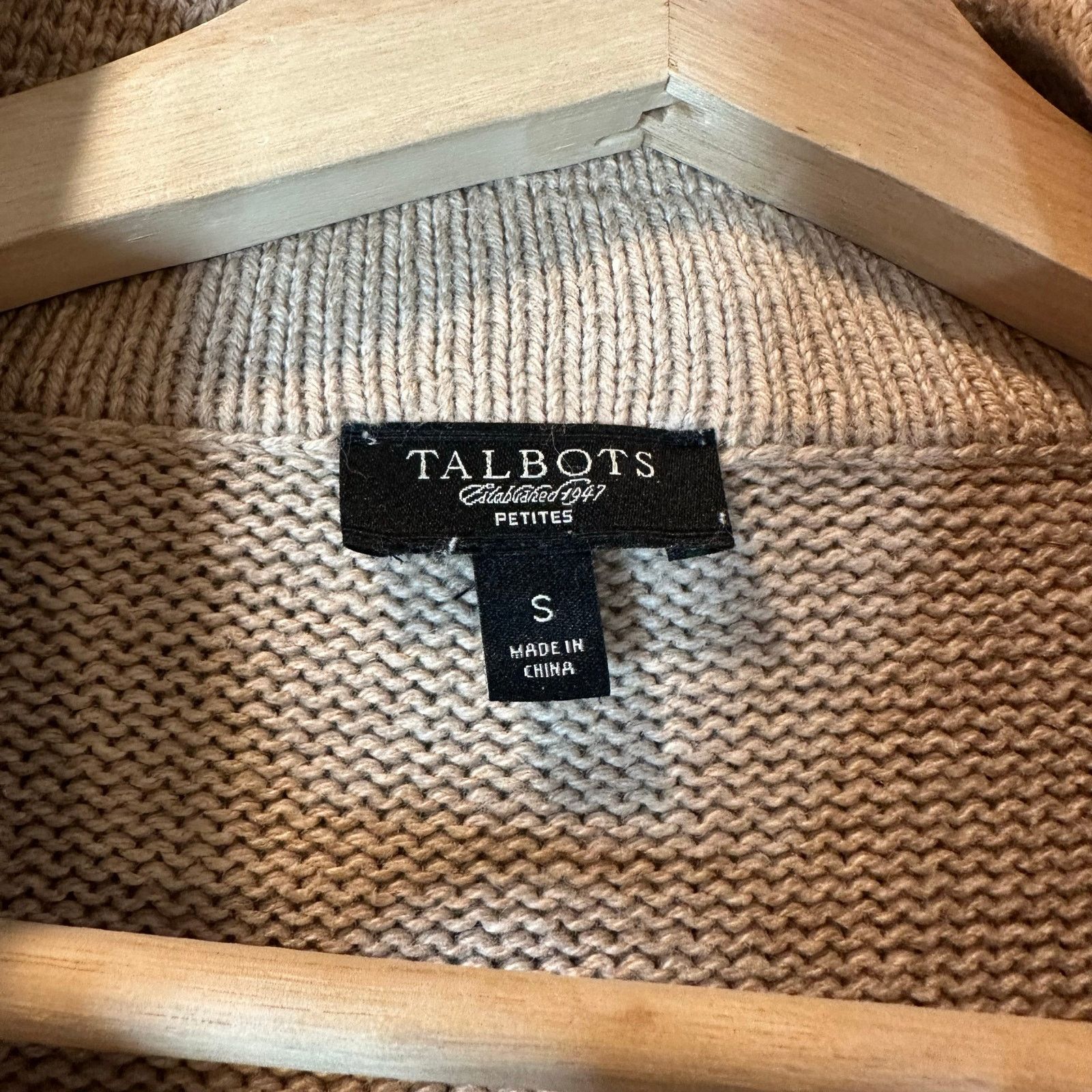 Other Talbots Double Breasted Cardigan Sweater Collar S SP PS Size S / US 4 / IT 40 - 5 Thumbnail