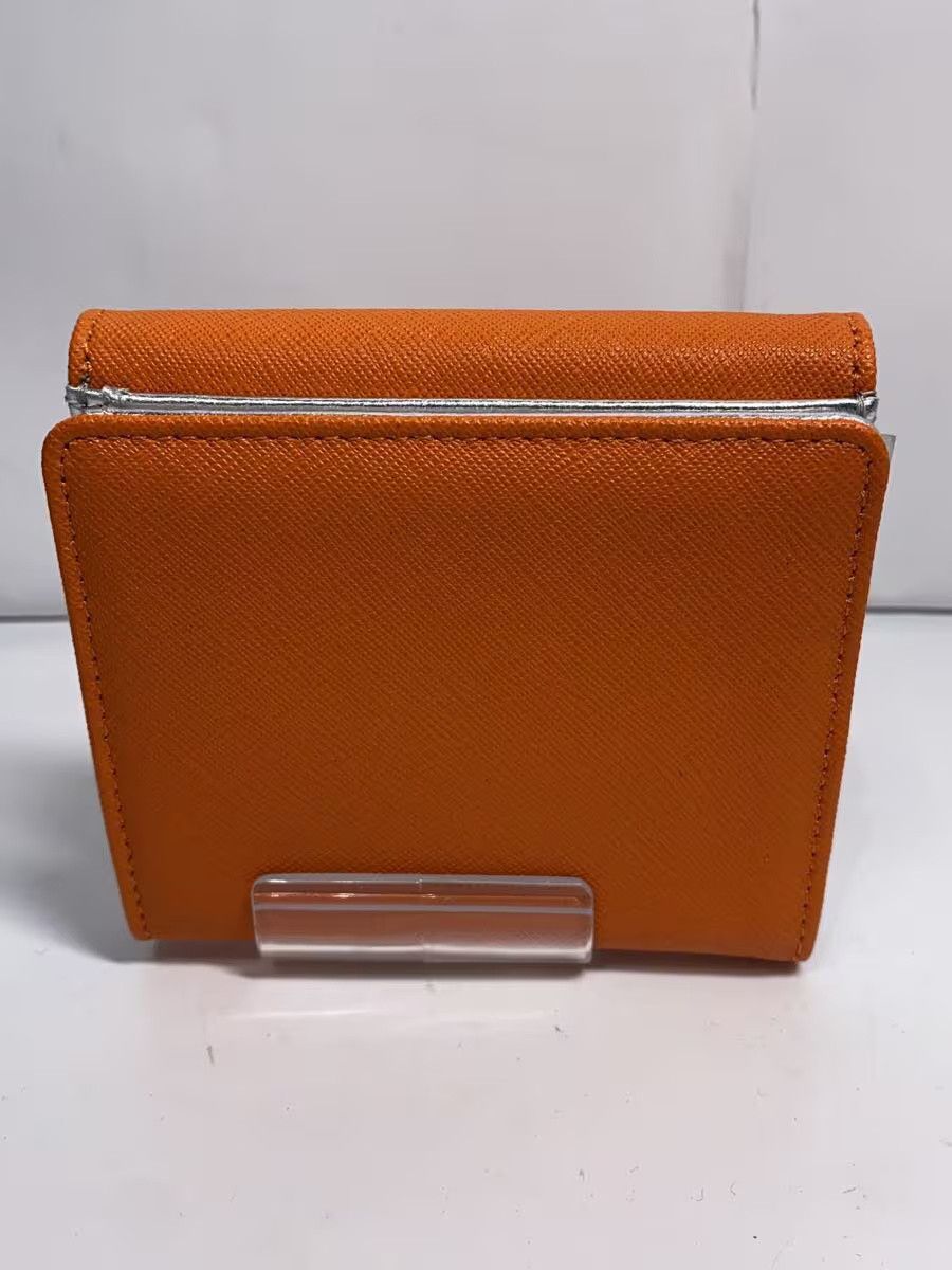 Vivienne Westwood Vivienne Westwood Plain 3-Fold Wallet Orange Size ONE SIZE - 2 Thumbnail