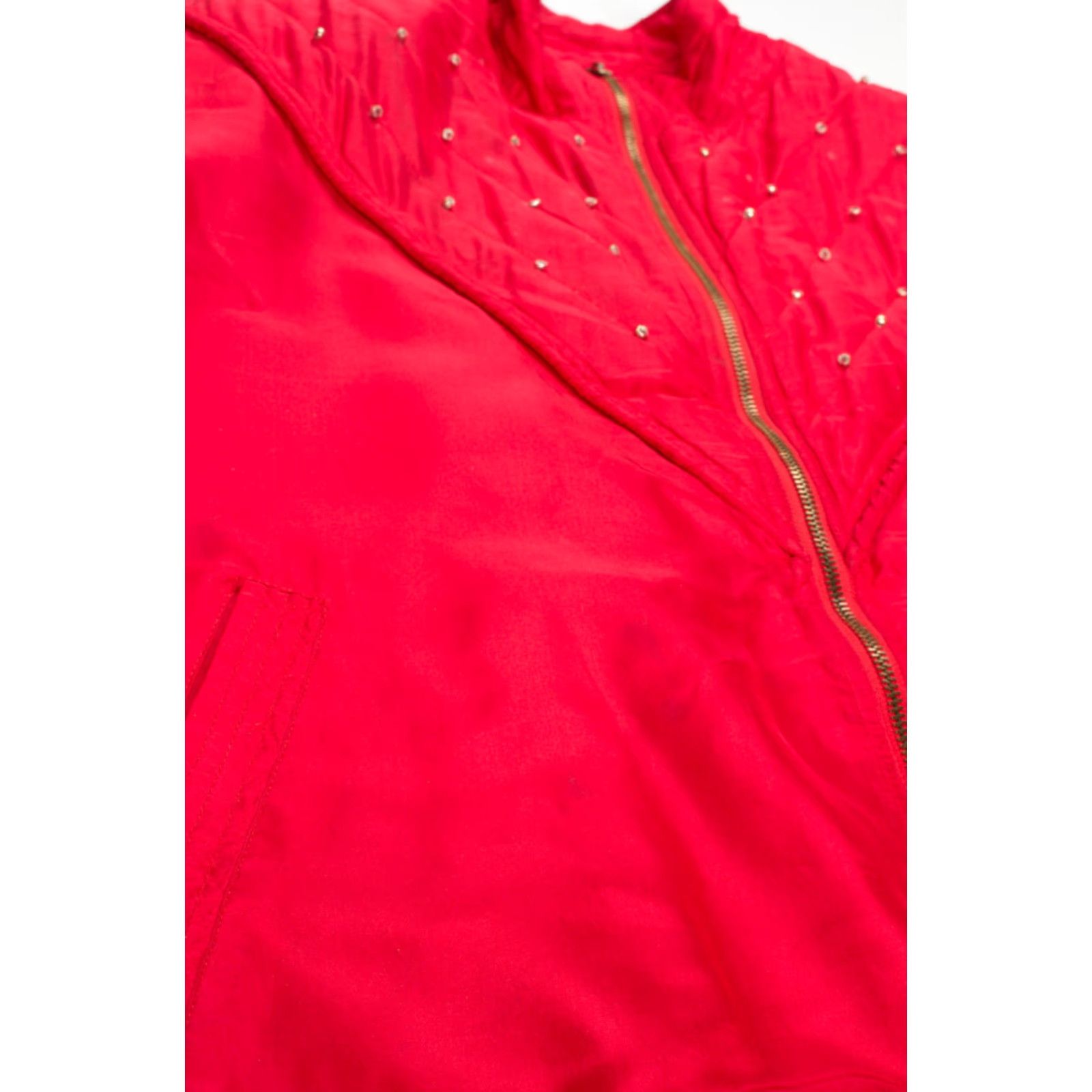 Vintage VINTAGE EVR Jacket Silk Red Small 19442 90s Studded Womens/Mens Size US S / EU 44-46 / 1 - 2 Thumbnail