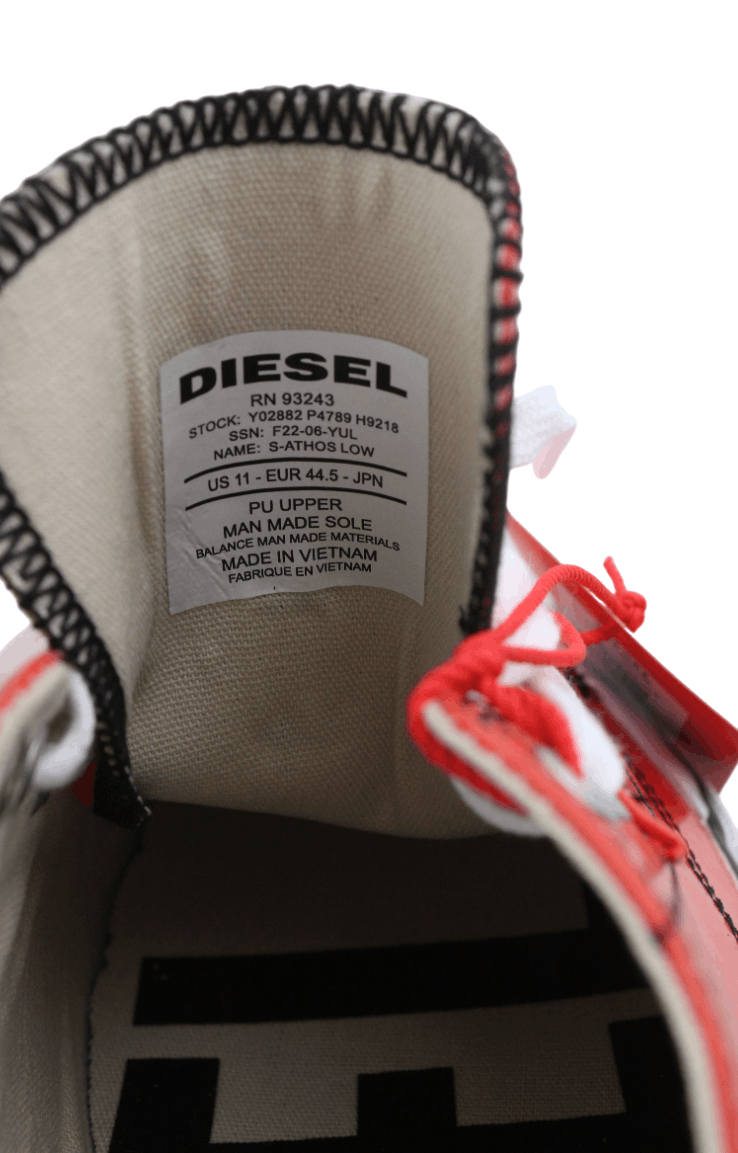 Diesel S-ATHOS LOW EU44.5 Red Coated 40574 Size US 11.5 / EU 44-45 - 11 Thumbnail