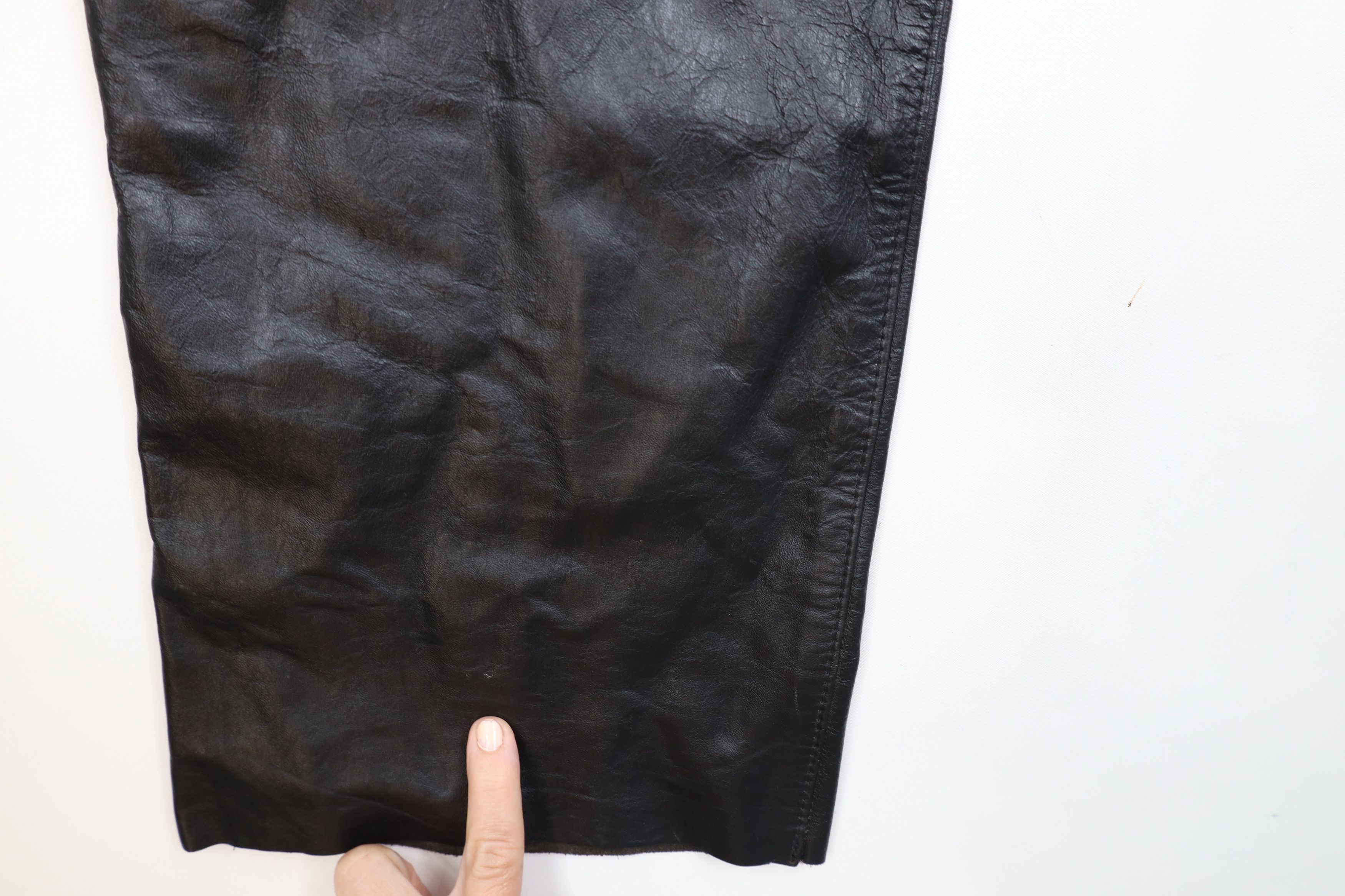 Vintage Vintage 70s Streetwear Leather Motorcycle Chaps USA Dom Size US 30 / EU 46 - 5 Thumbnail