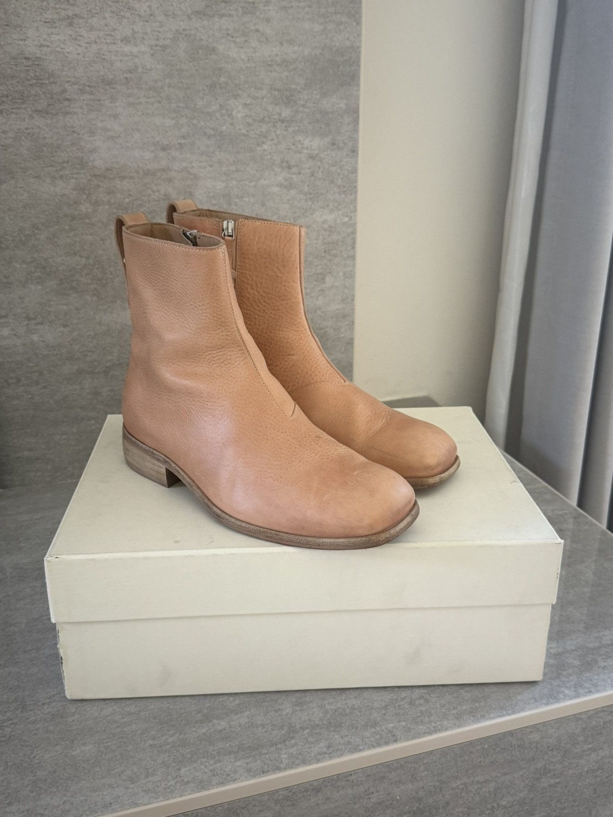 Our Legacy Our Legacy Michaelis Boots in Natural Tan Leather Size US 7 / EU 40 - 1 Thumbnail