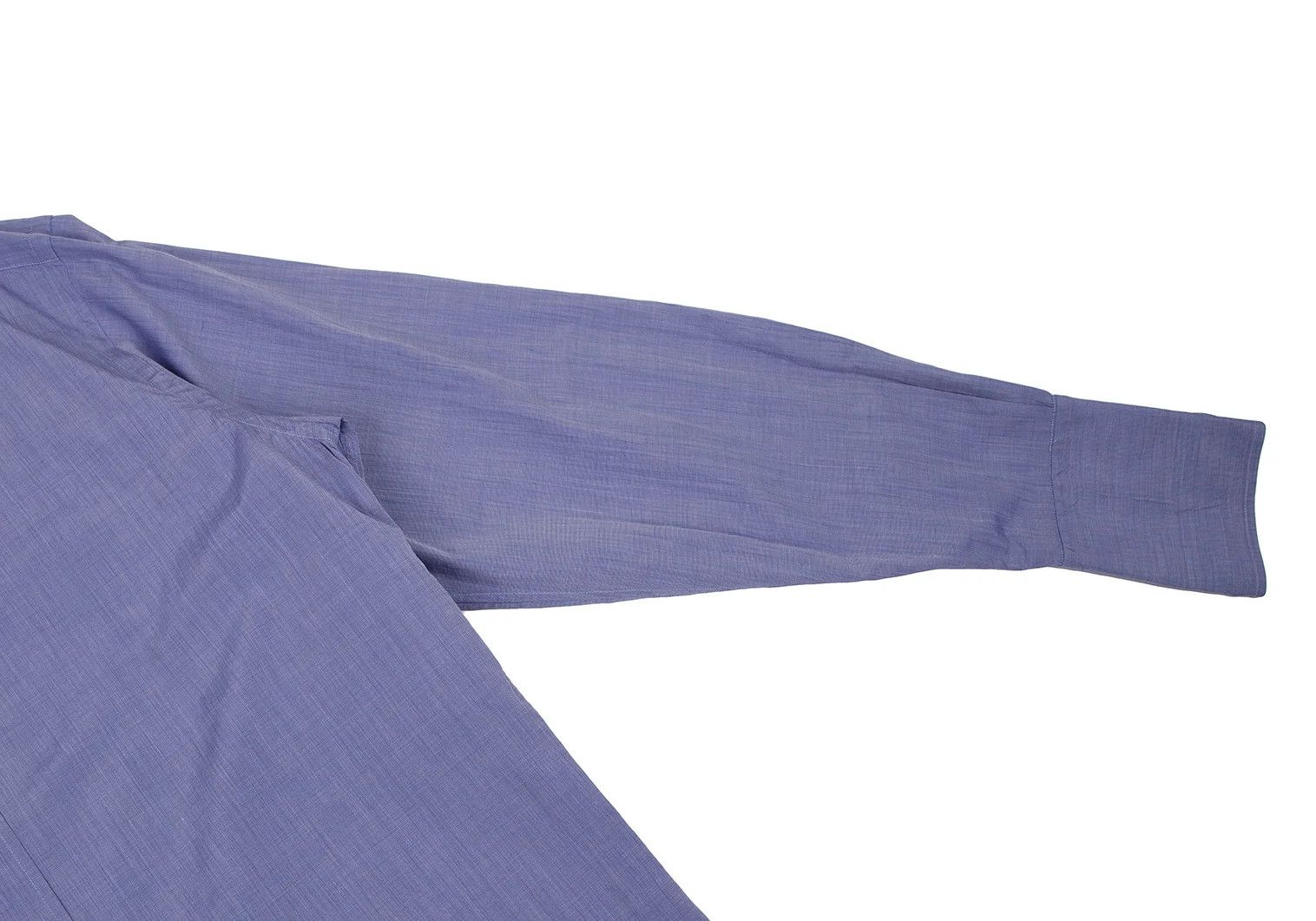 Hermes Cotton Double Cuff Shirt in Blue, Size 40 Size US XXS / EU 40 - 4 Thumbnail