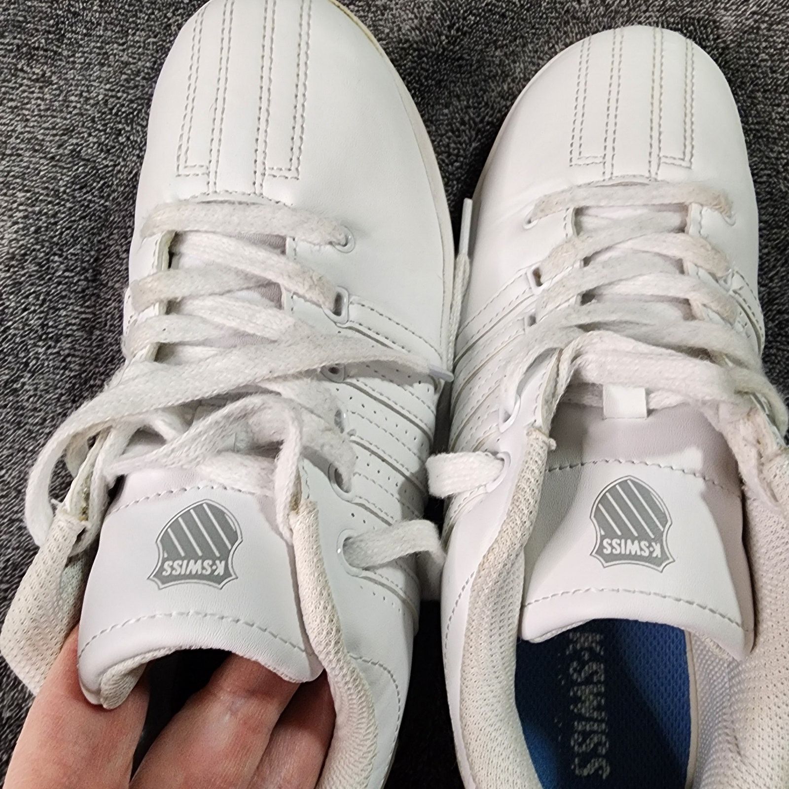 K-Swiss Classic KSwiss sneakers shoes pre-owned Mens size 5.5 b8 Size US 5.5 / EU 38 - 10 Thumbnail