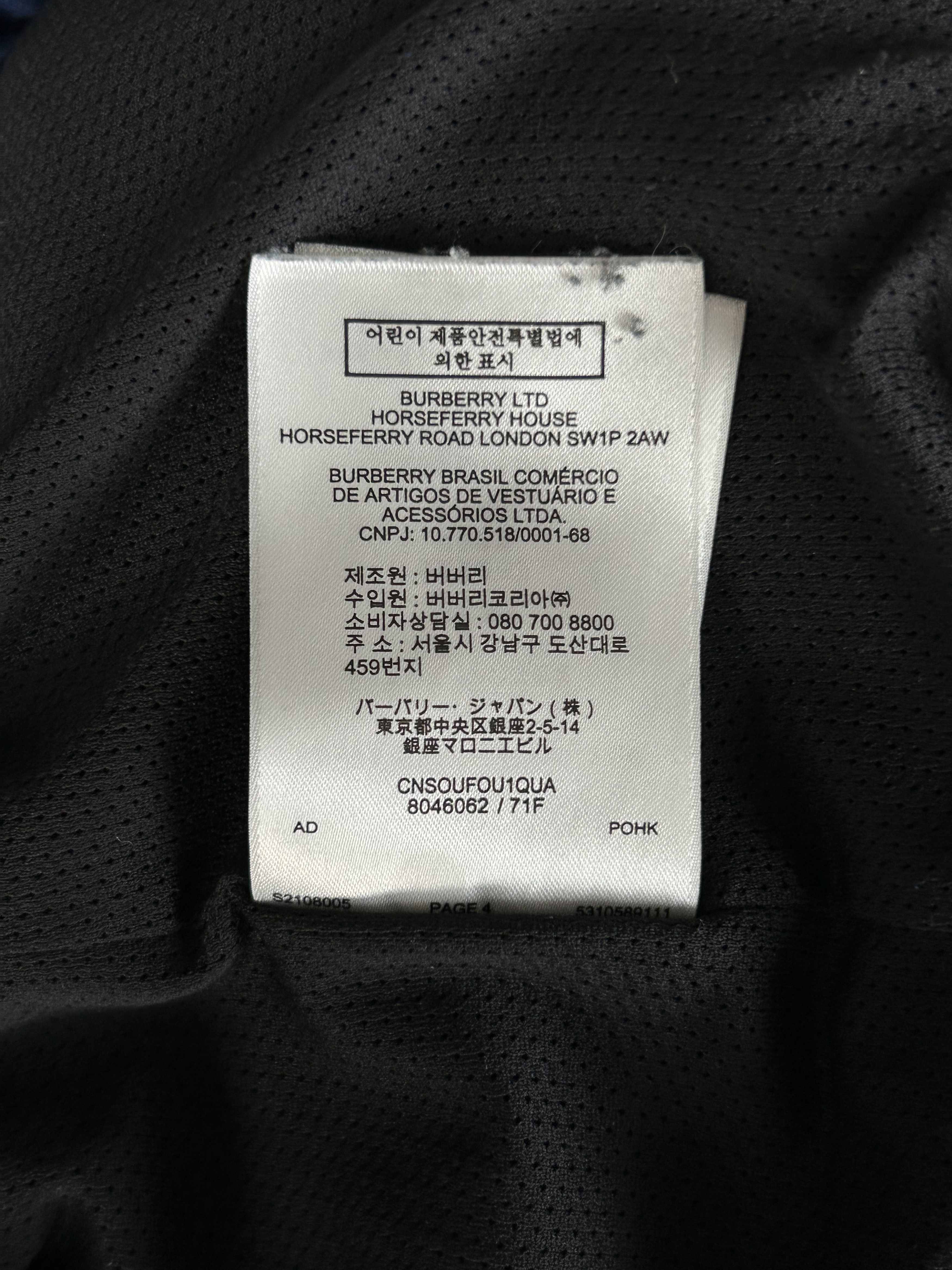 Burberry Burberry Blue & Black Logo Shorts Size US 34 / EU 50 - 7 Thumbnail