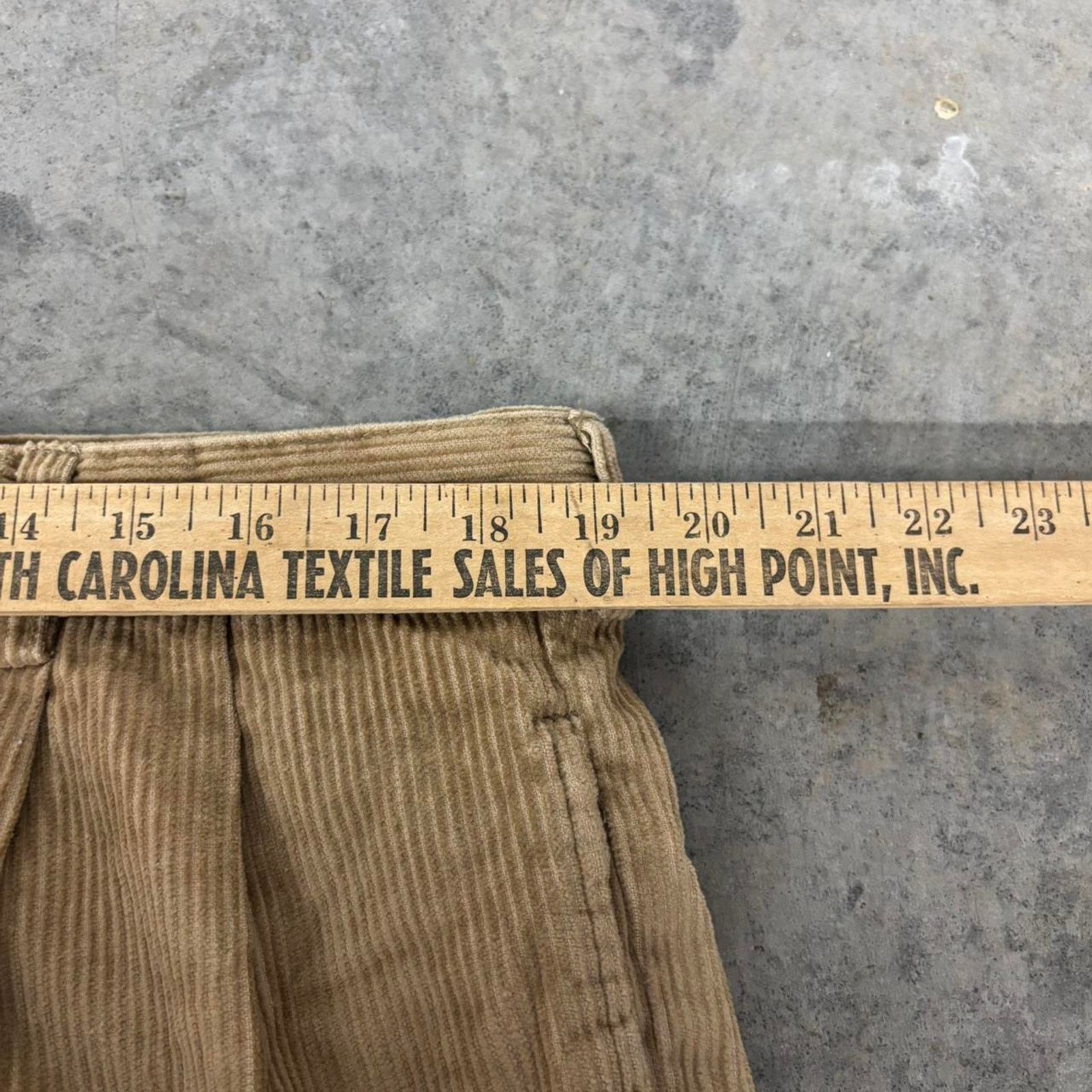 Vintage 90s Baggy Grunge Cream Corduroy Pants Size US 38 / EU 54 - 3 Thumbnail
