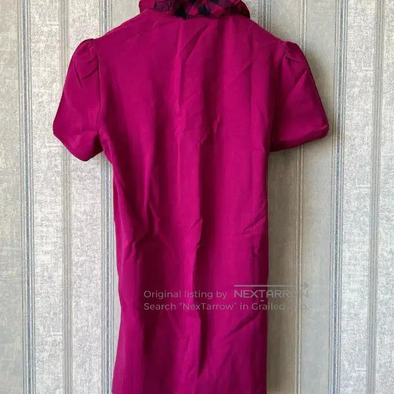 Burberry Burberry Summer Burgundy Short Sleeve Top. Size S / US 4 / IT 40 - 1 Thumbnail
