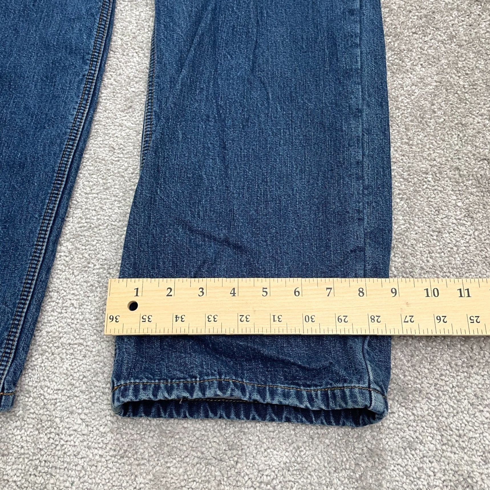 Eddie Bauer Eddie Bauer Jeans Womens 16 Denim Straight Leg High Rise 36x31 Blue Dark Wash Size 38" / US 16 / IT 52 - 3 Thumbnail