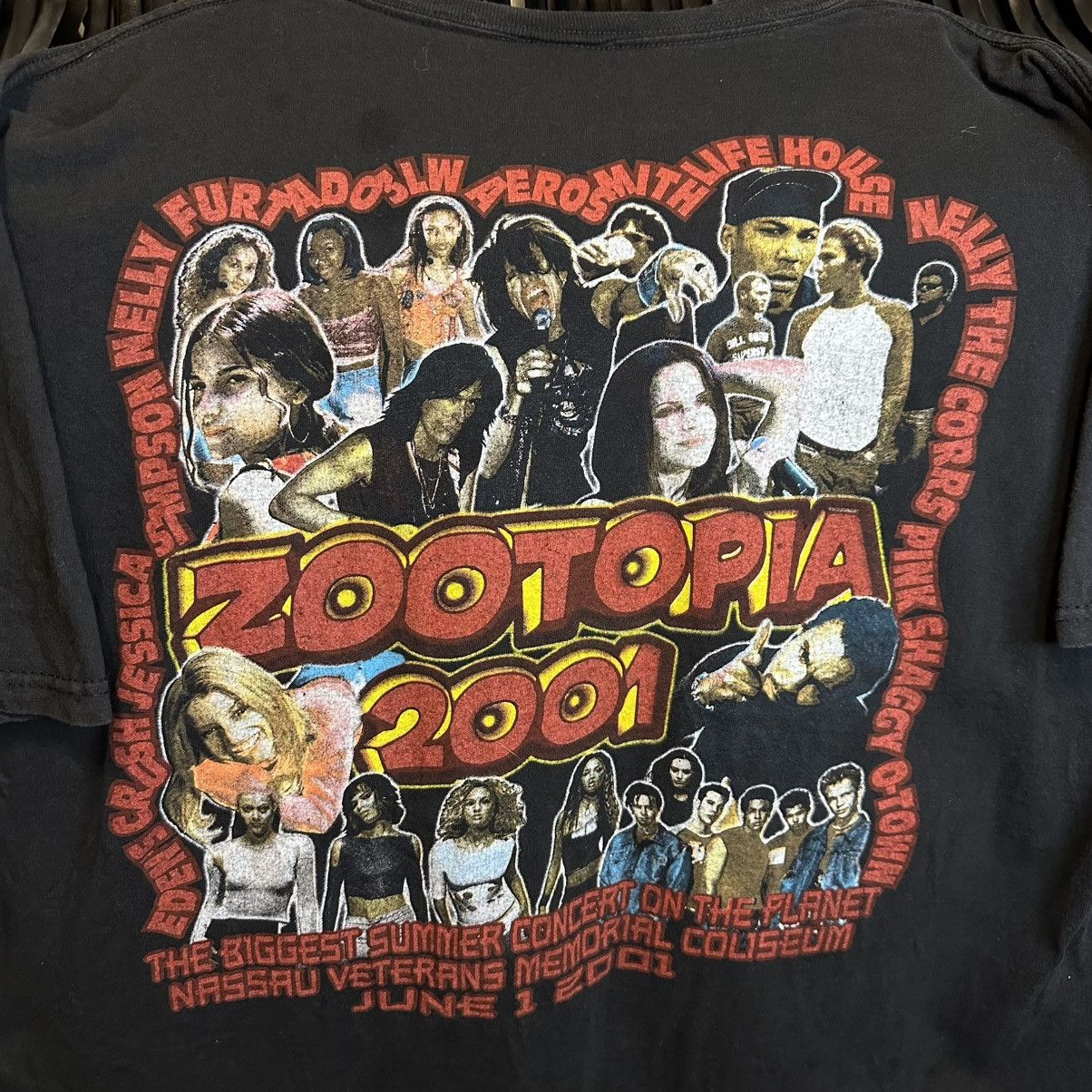 Band Tees × Rap Tees × Vintage Vintage Zootopia 2001 " Aerosmith Nelly Furtado Music A1 Size US XL / EU 56 / 4 - 6 Thumbnail