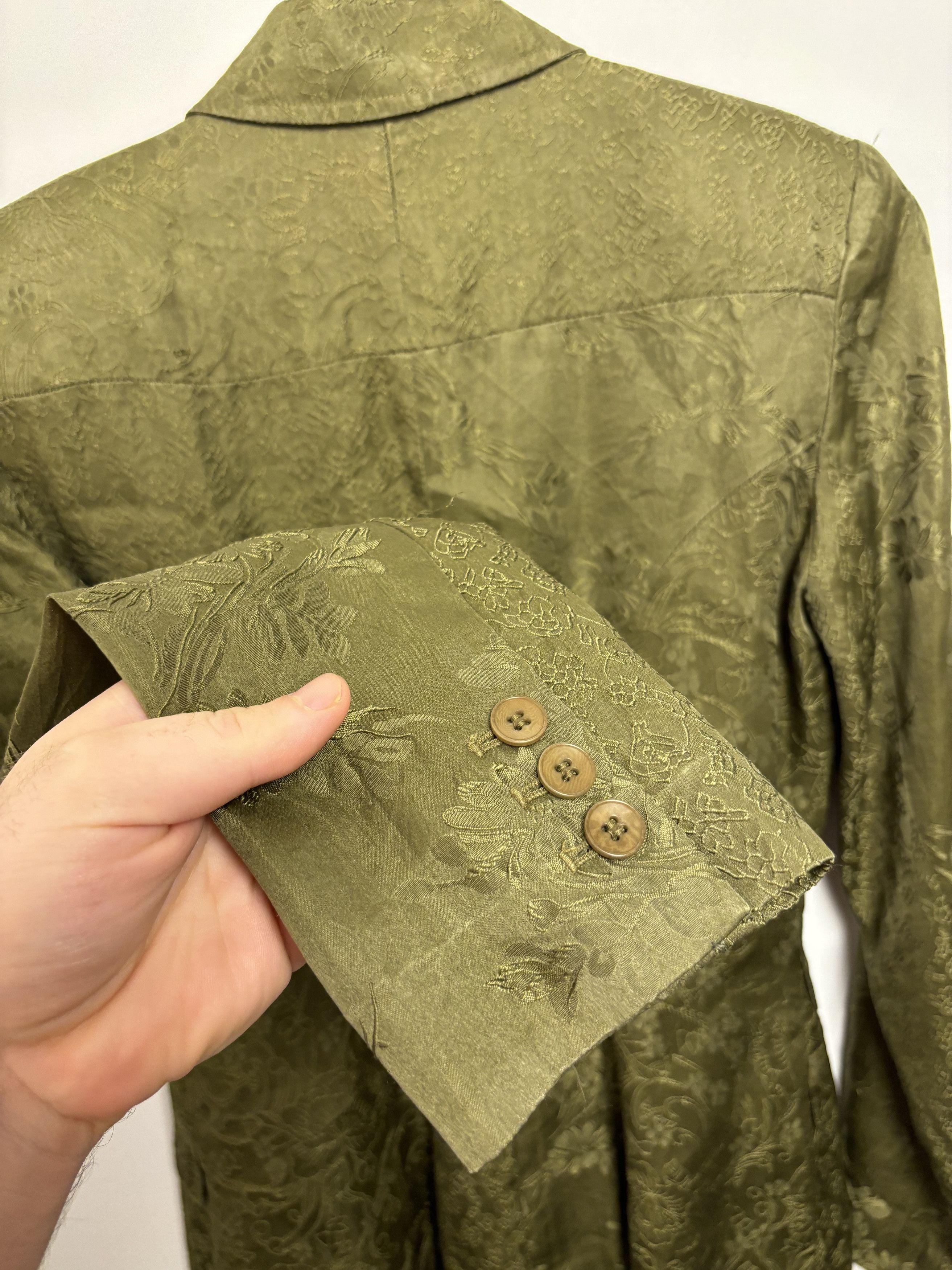 Designer × Jigsaw Vintage Jigsaw Silk Embroidered Blazer Size M / US 6-8 / IT 42-44 - 6 Thumbnail