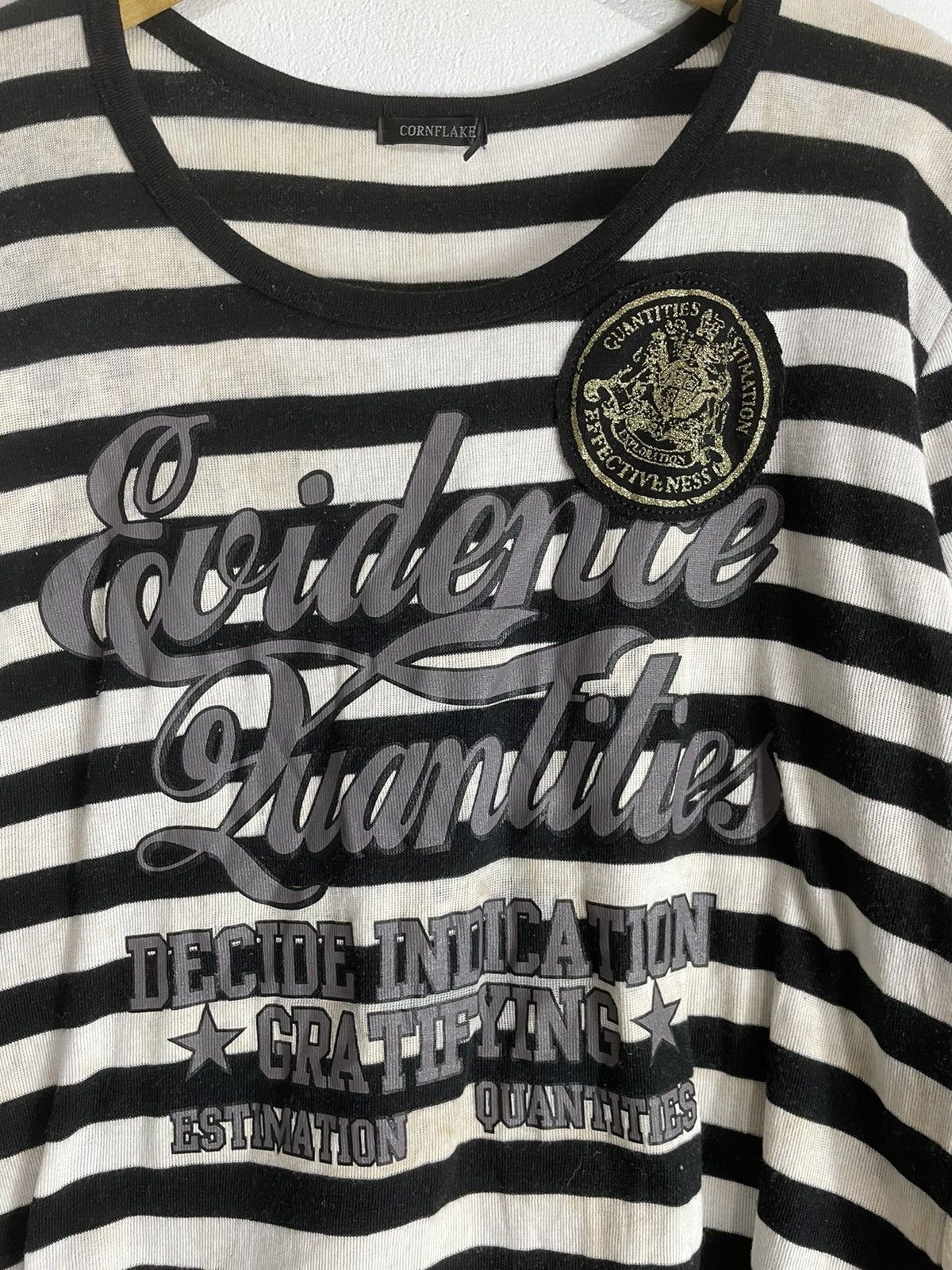 Hysteric Glamour Cornflake double layer stripe longsleeve travis scott style Size L / US 10 / IT 46 - 2 Thumbnail