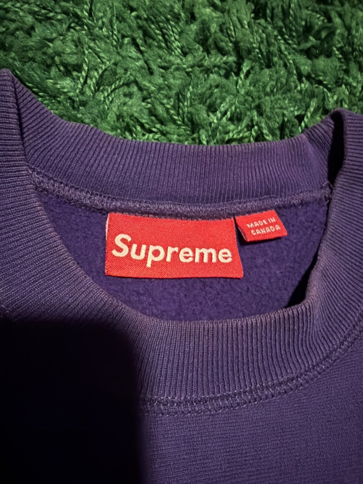 Supreme Supreme Box Logo Crewneck Purple On Purple Fall/Winter 2006 Size US M / EU 48-50 / 2 - 3 Thumbnail