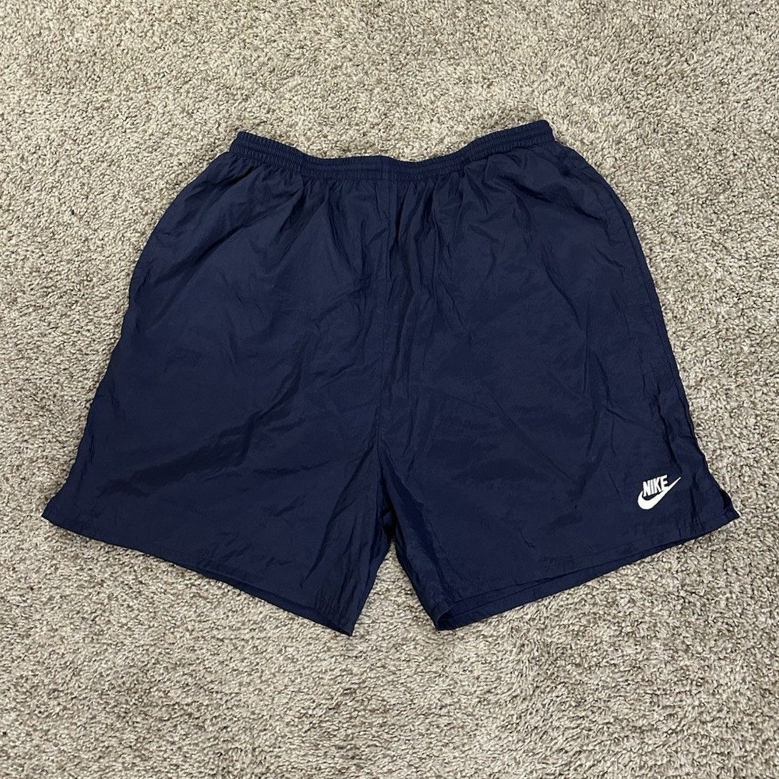 Nike × Vintage Vintage 90s Nike Swoosh Nylon Swim Shorts Men's Large Size US 32 / EU 48 - 2 Thumbnail