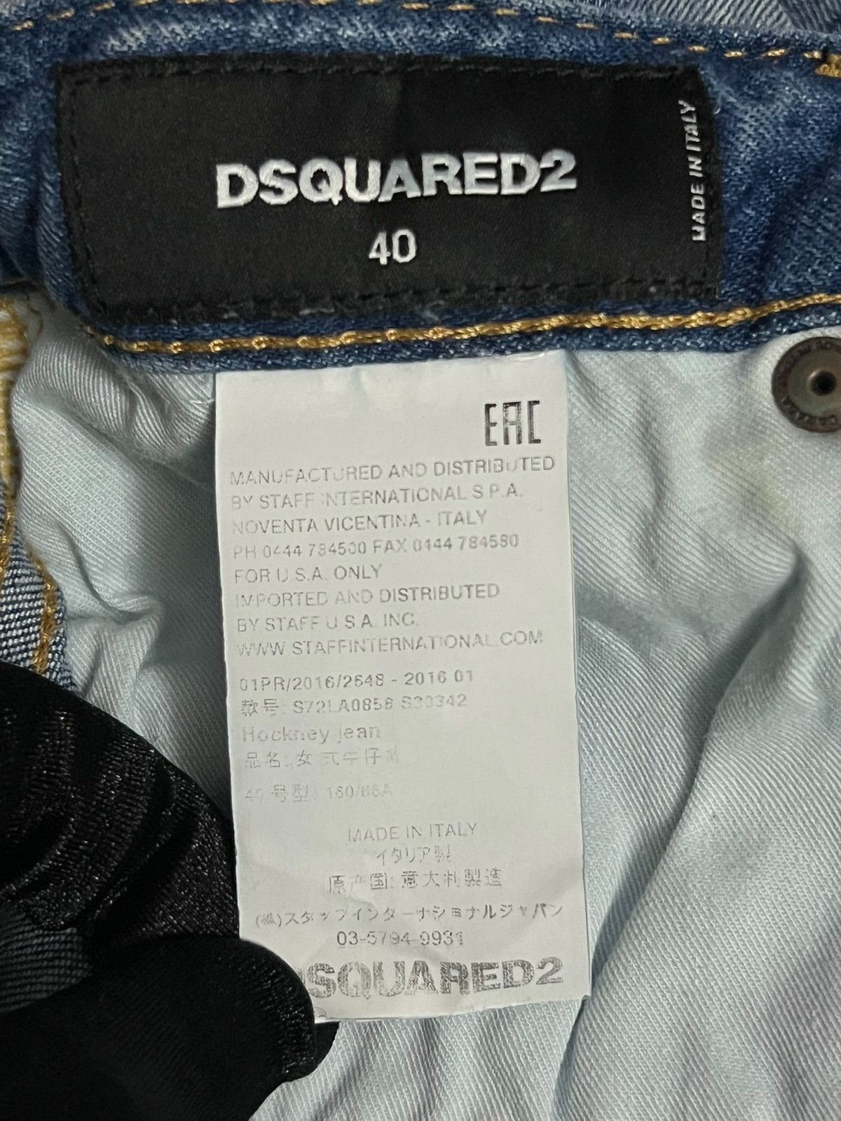 Dsquared2 Dsquared2 distressed blue stretch-cotton jeans Size US 40 / EU 56 - 6 Thumbnail