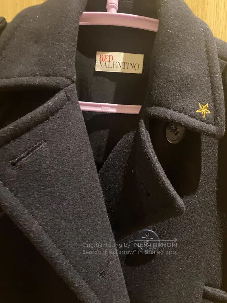 Valentino Valentino Navy woolen coat Size US M / EU 48-50 / 2 - 2 Thumbnail