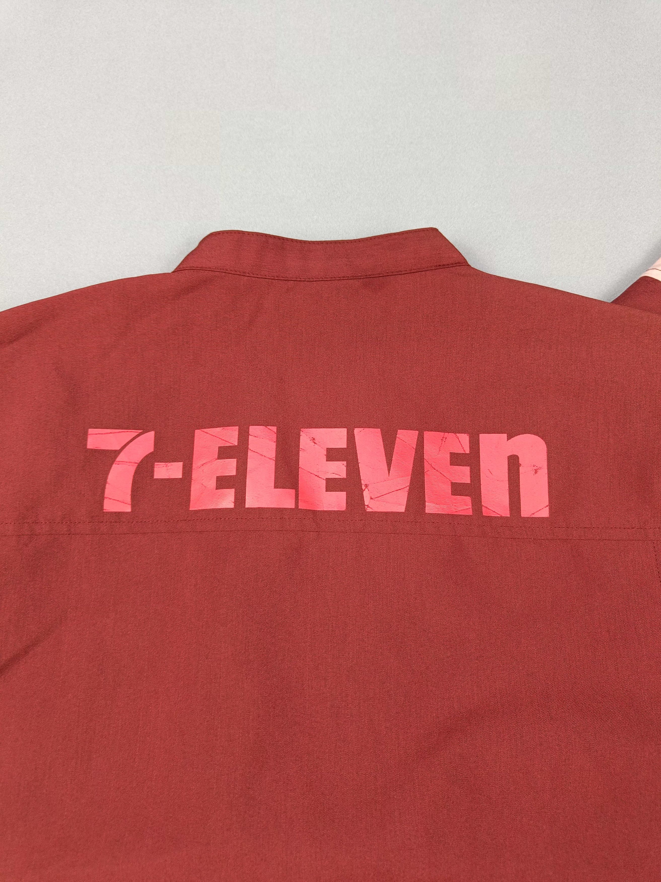 Vintage RARE💥7 Eleven Detachable Sleeve Workers Uniforms Size US L / EU 52-54 / 3 - 5 Thumbnail