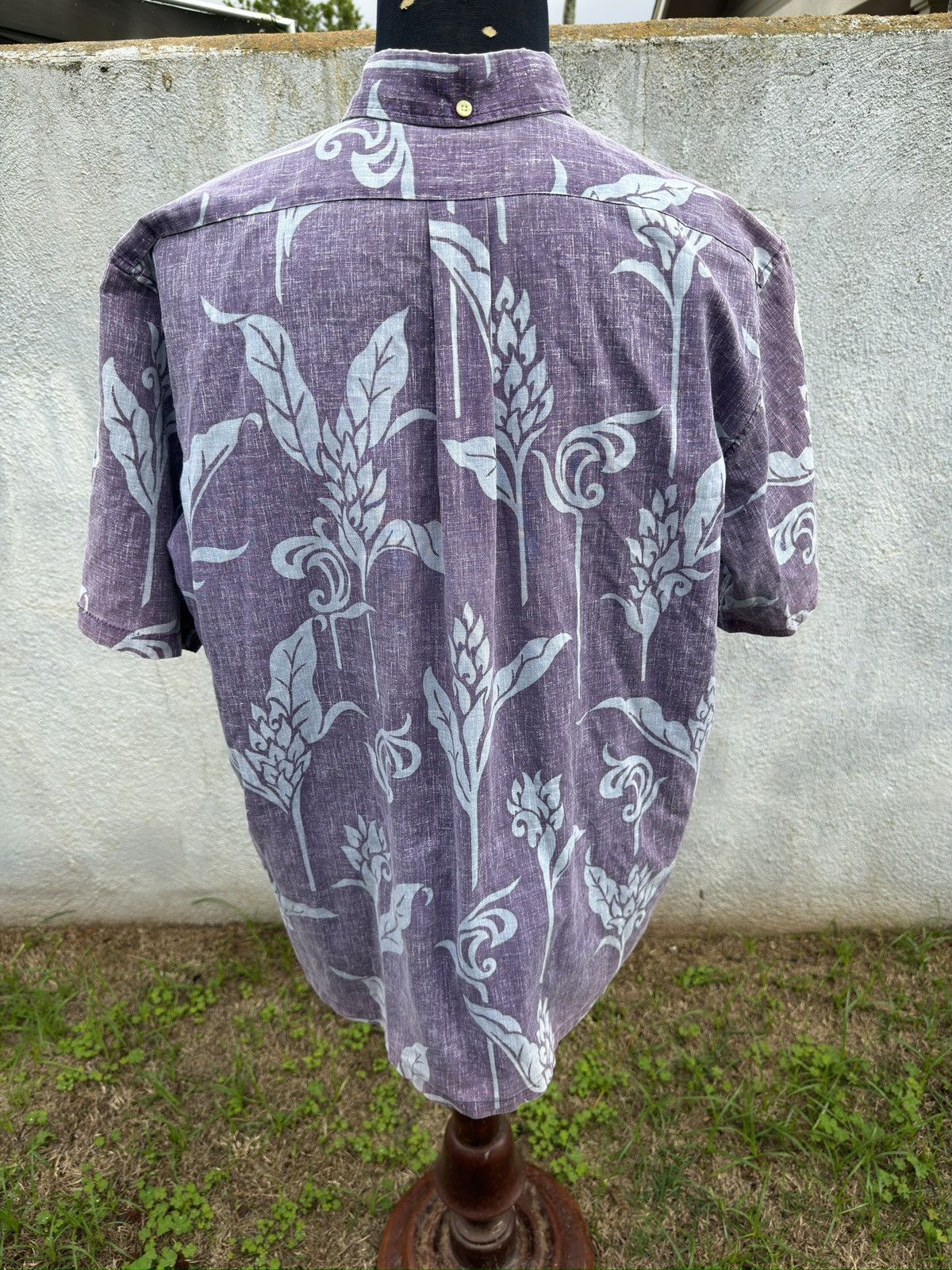 Reyn Spooner PreOwned Reyn Spooner Hawaiian Print Purple Men's XL Size US XL / EU 56 / 4 - 2 Thumbnail