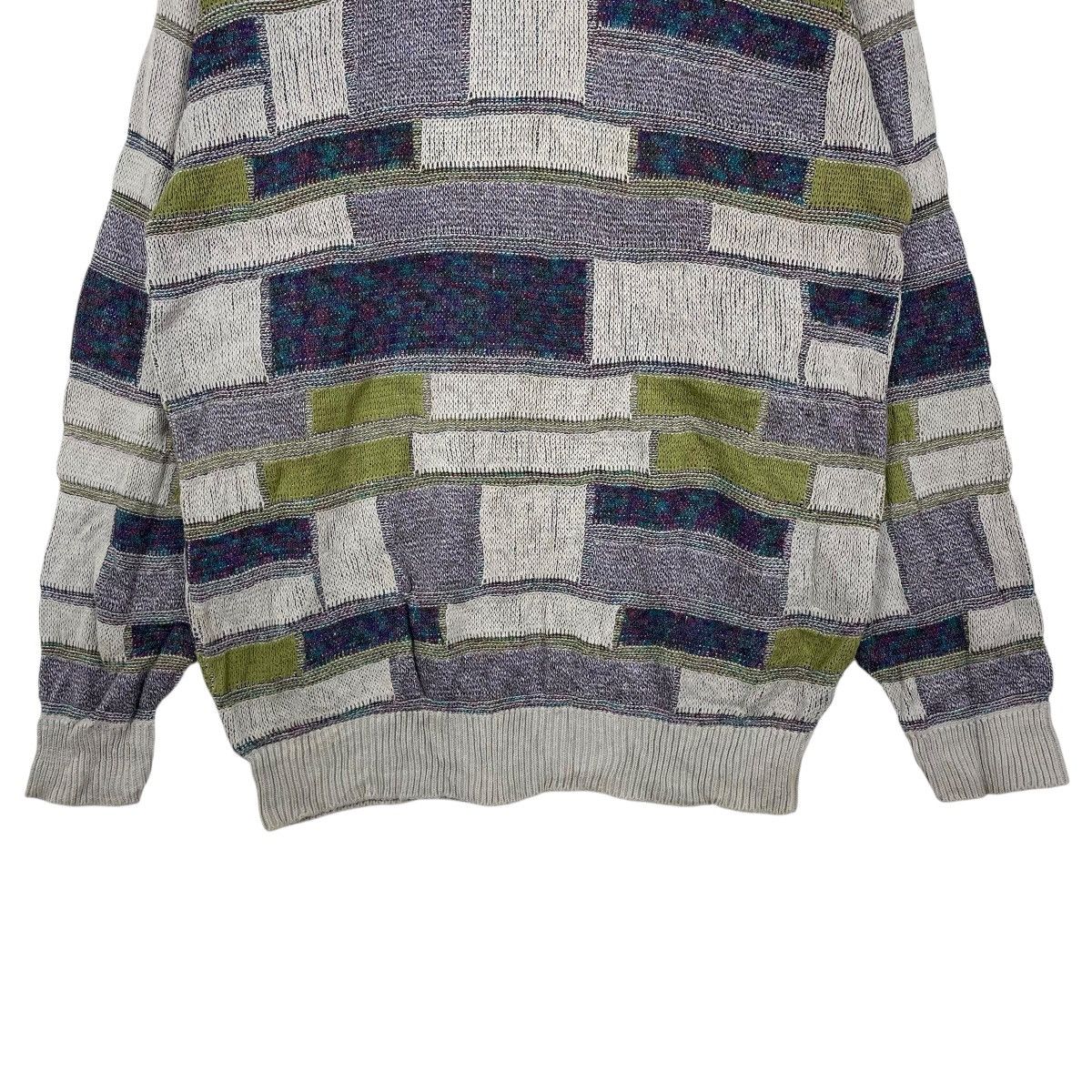 Japanese Brand Vintage Glaser Japan Patchwork Knitwear Sweater Size US M / EU 48-50 / 2 - 3 Thumbnail